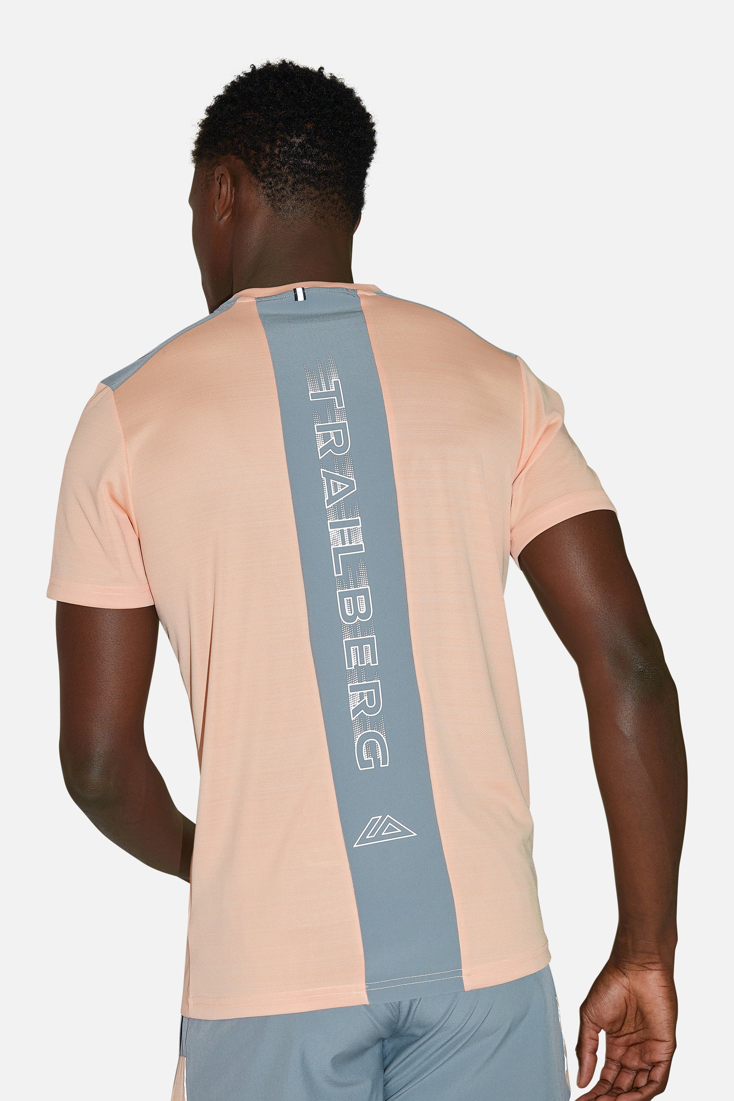 CLOUD AW24 TEE - PEACH/GREY