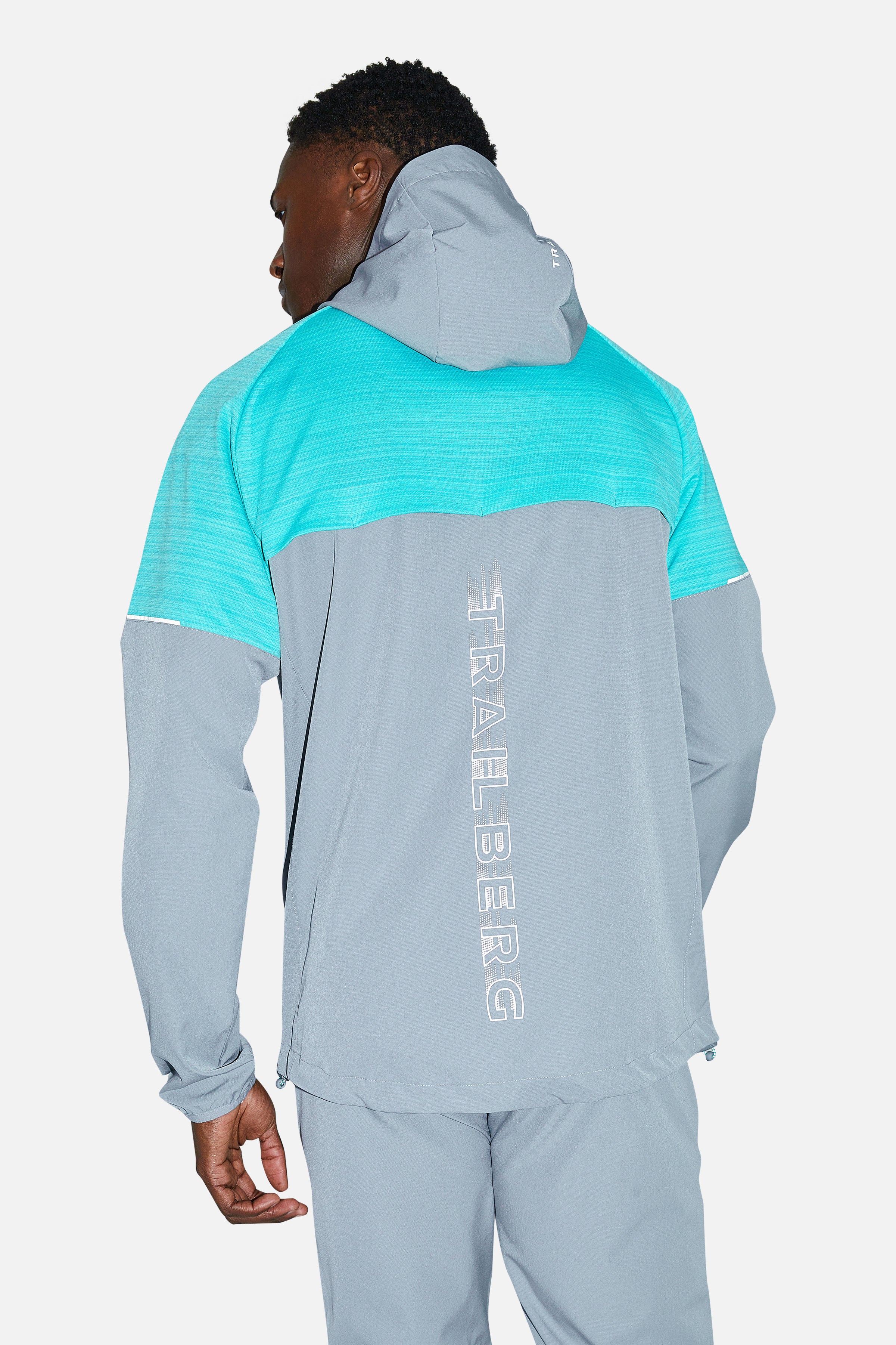 CLOUD AW24 HOOD TWINSET - LIGHT GREY/TURQUOISE