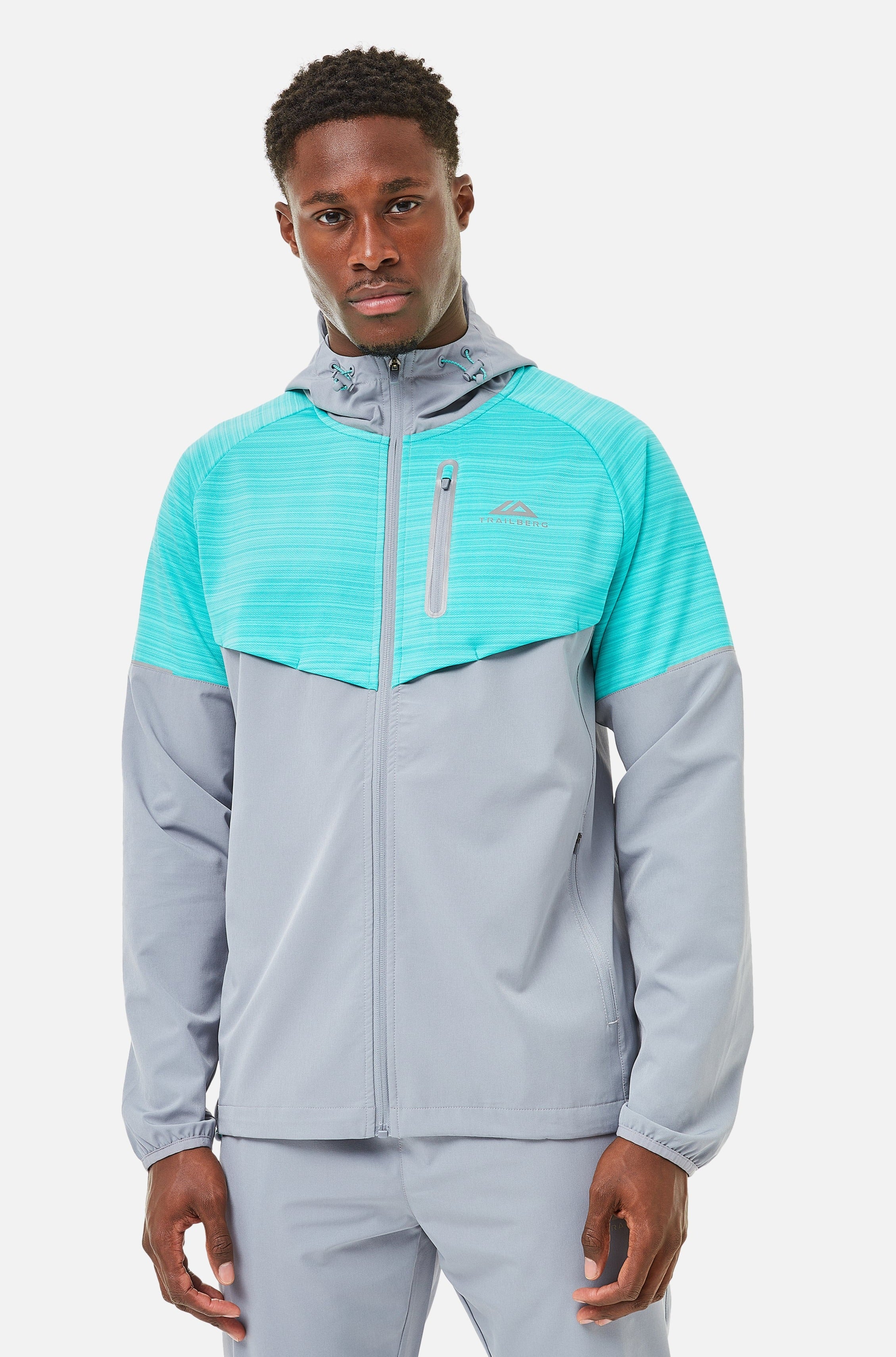 CLOUD AW24 HOOD TWINSET - LIGHT GREY/TURQUOISE