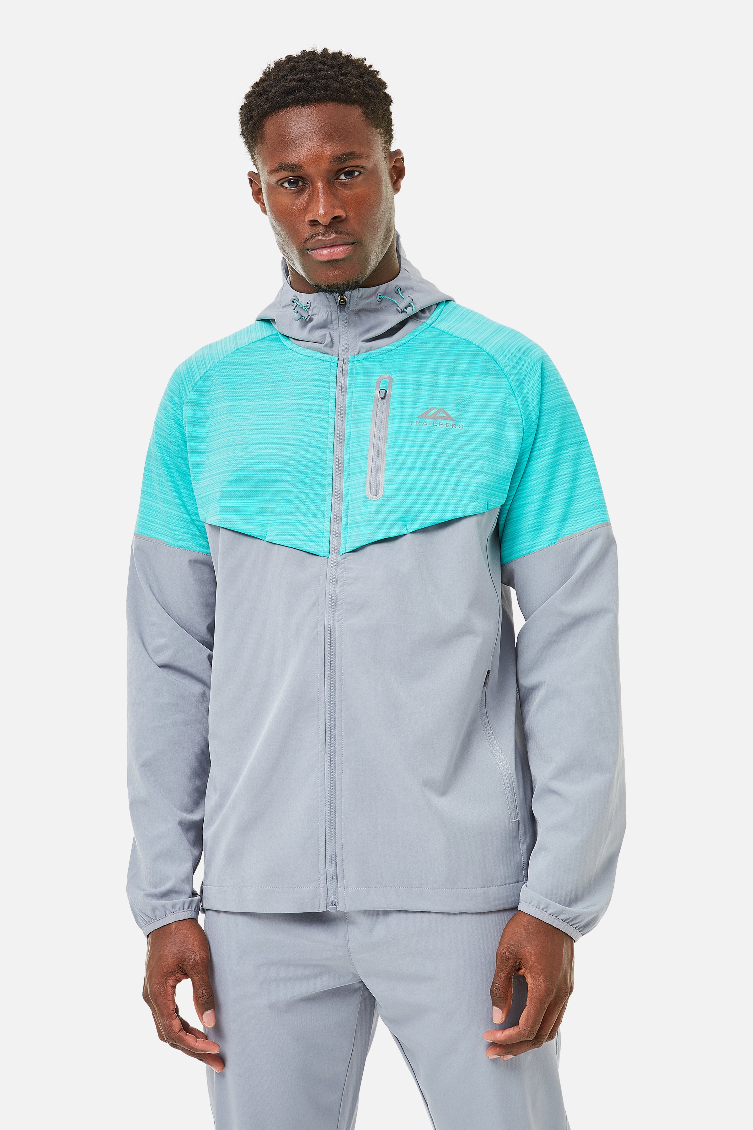 CLOUD AW24 TRACKSUIT - LIGHT GREY/TURQUOISE