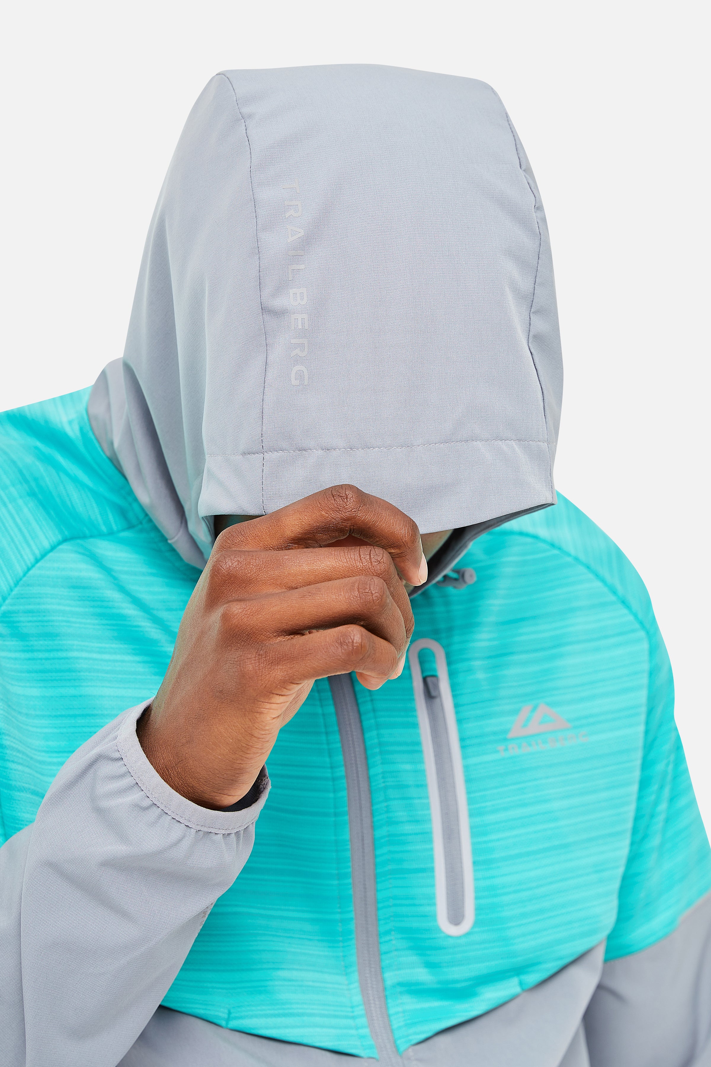 CLOUD AW24 HOOD TWINSET - LIGHT GREY/TURQUOISE