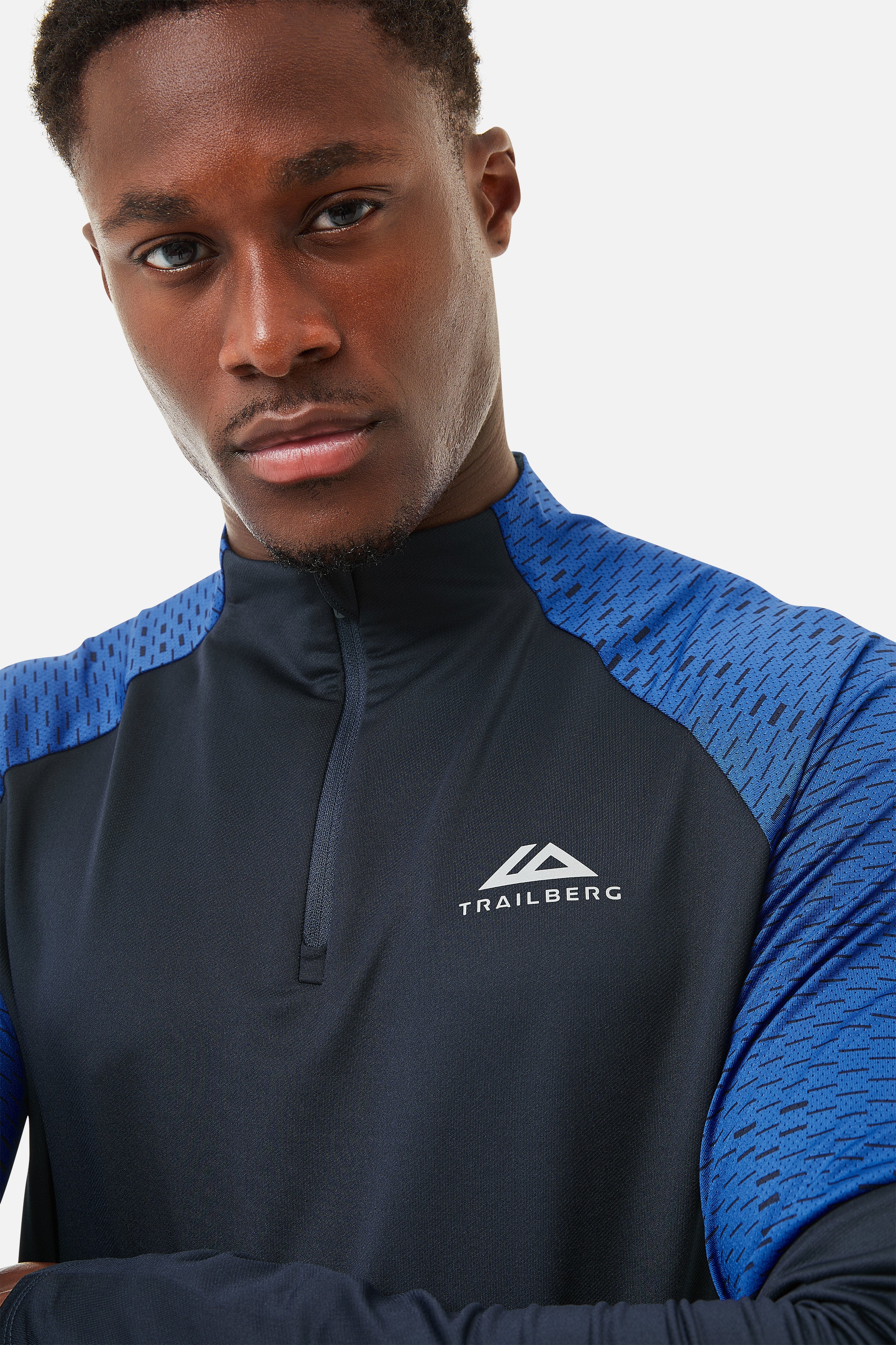 MOTION QUARTER ZIP SET - NAVY/COBALT