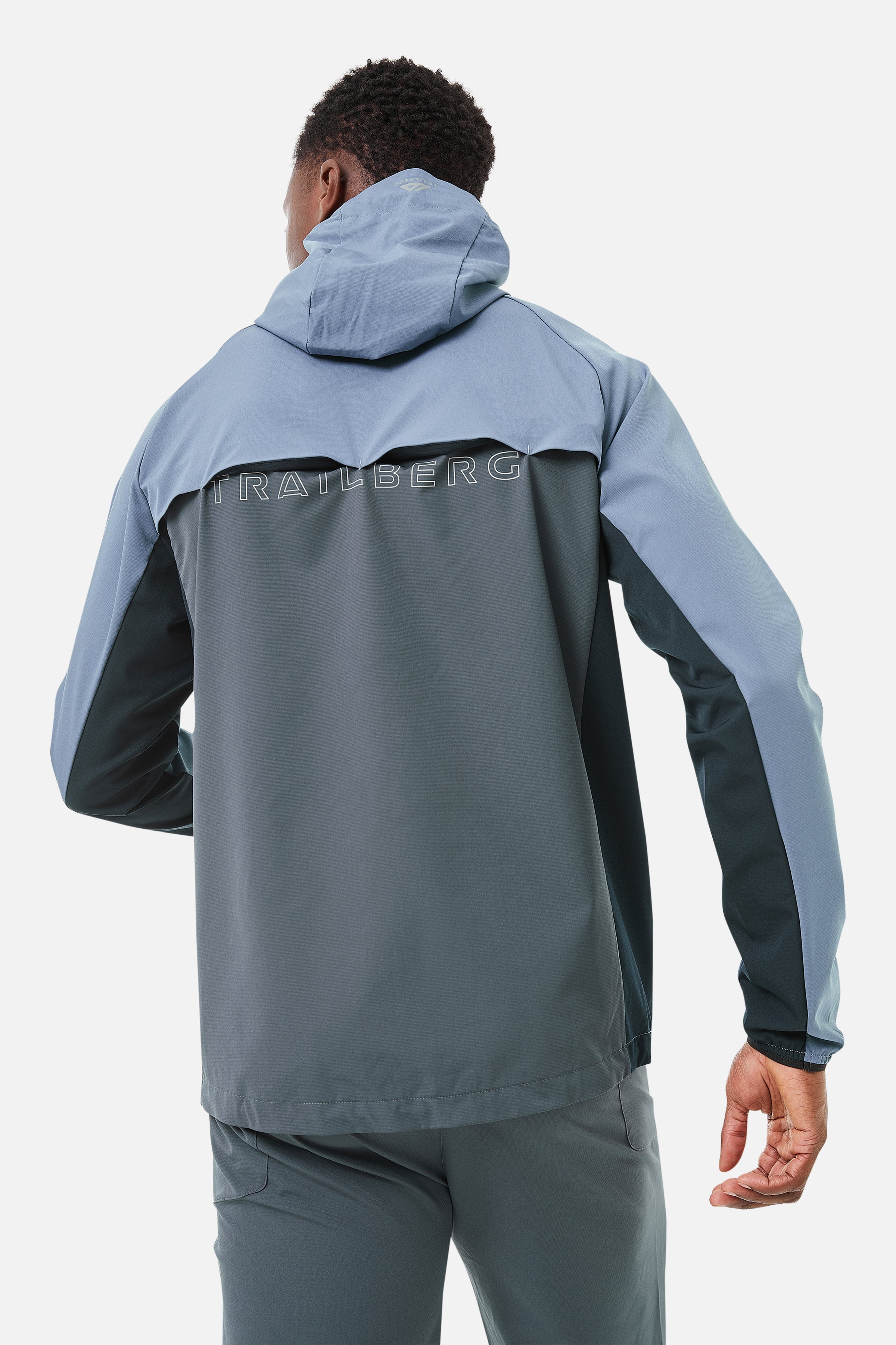 TRICOLOUR HOOD - BLUE