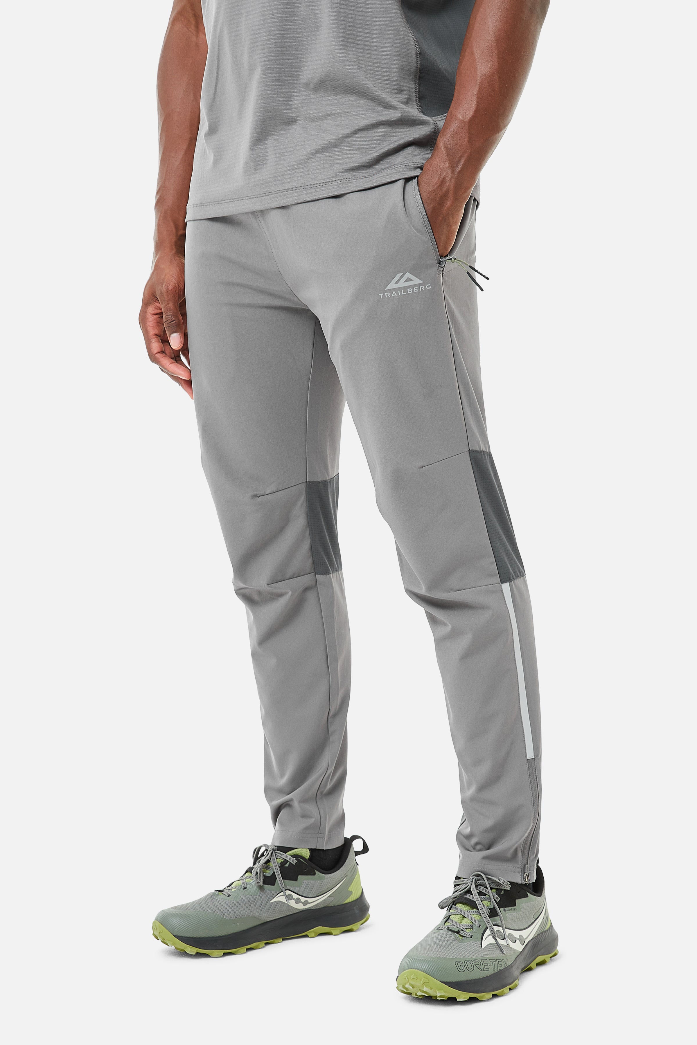 TRICOLOUR PANT -  KHAKI/GREY