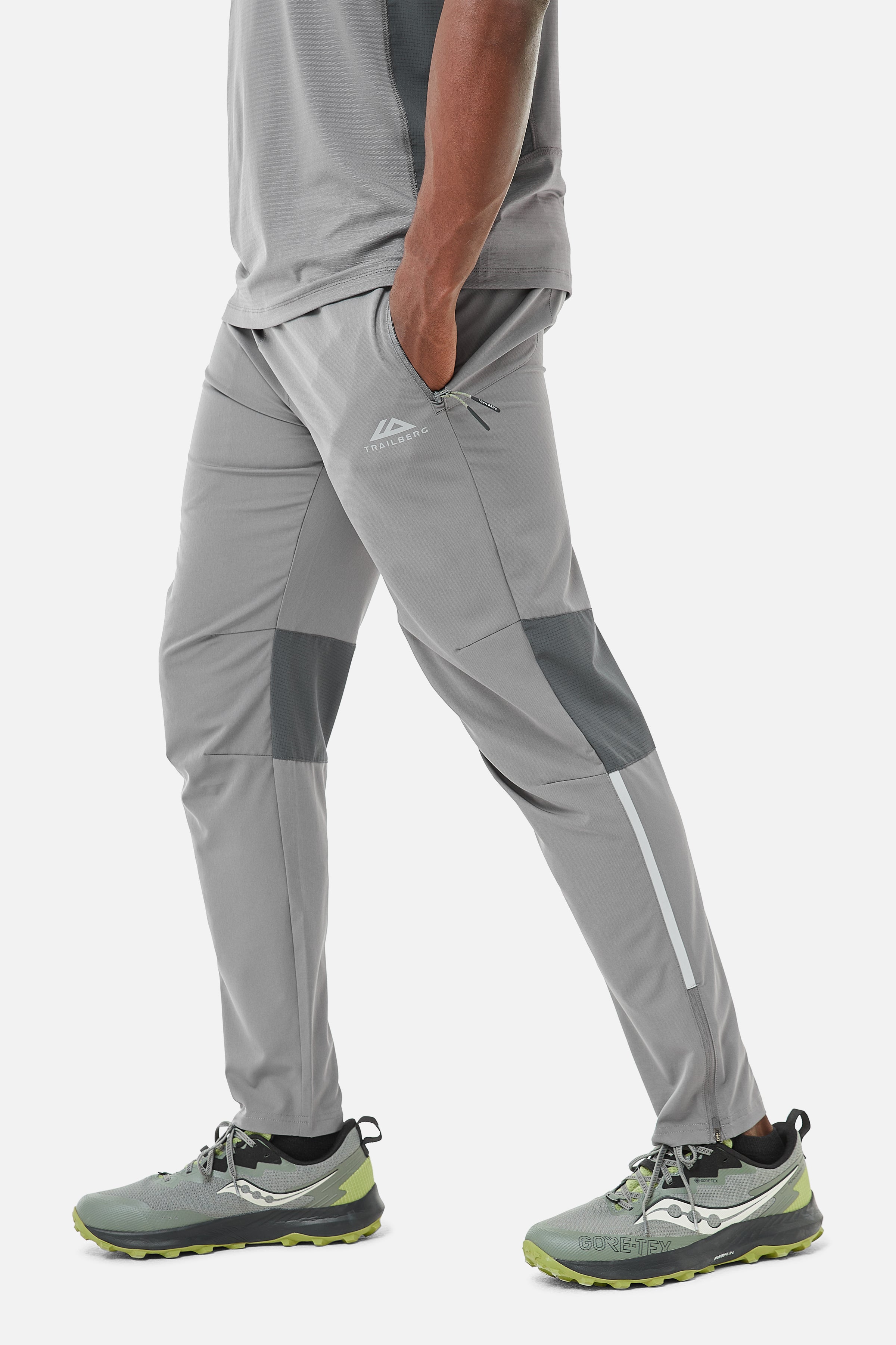 TRICOLOUR PANT -  KHAKI/GREY