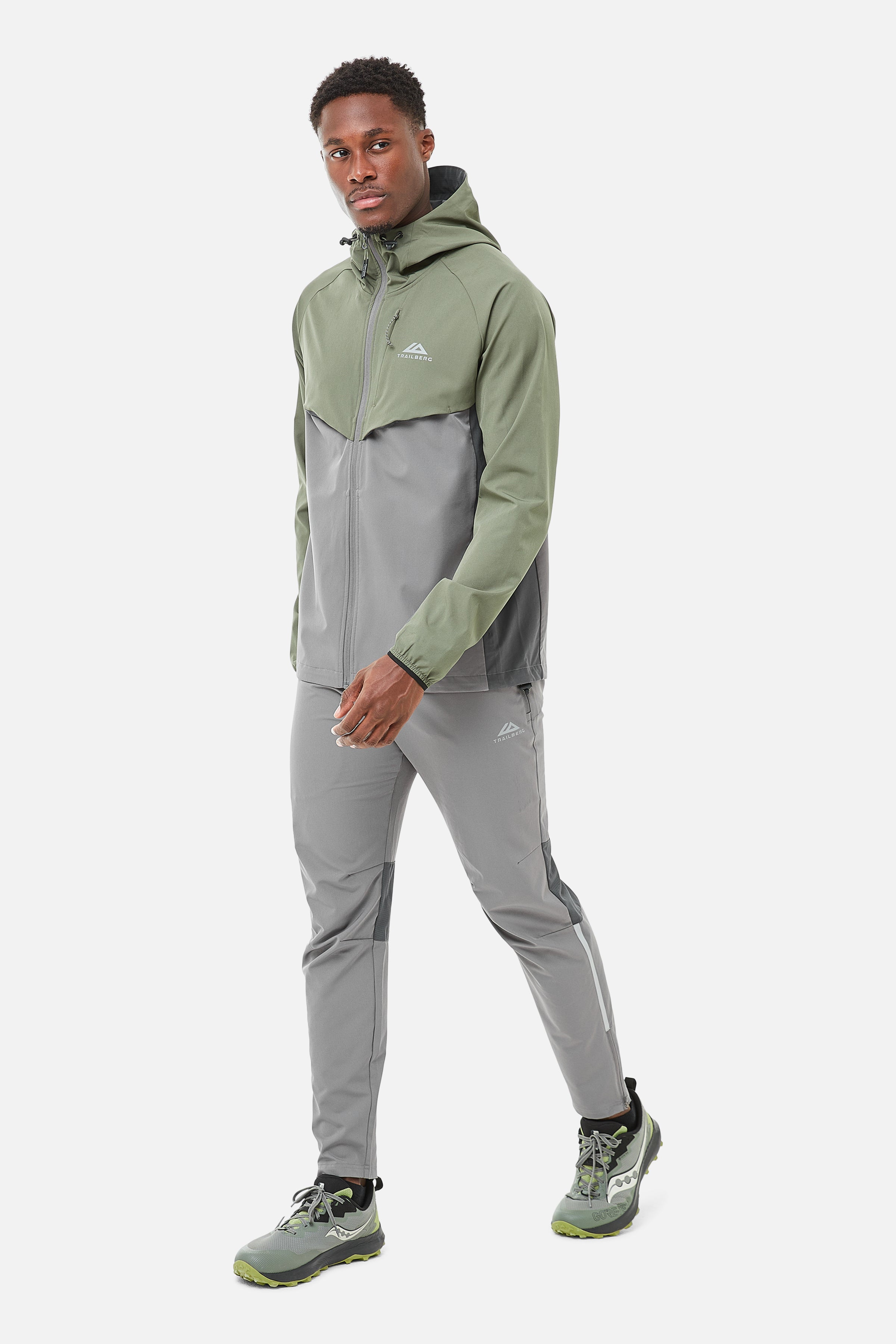 TRICOLOUR TRACKSUIT -  KHAKI/GREY