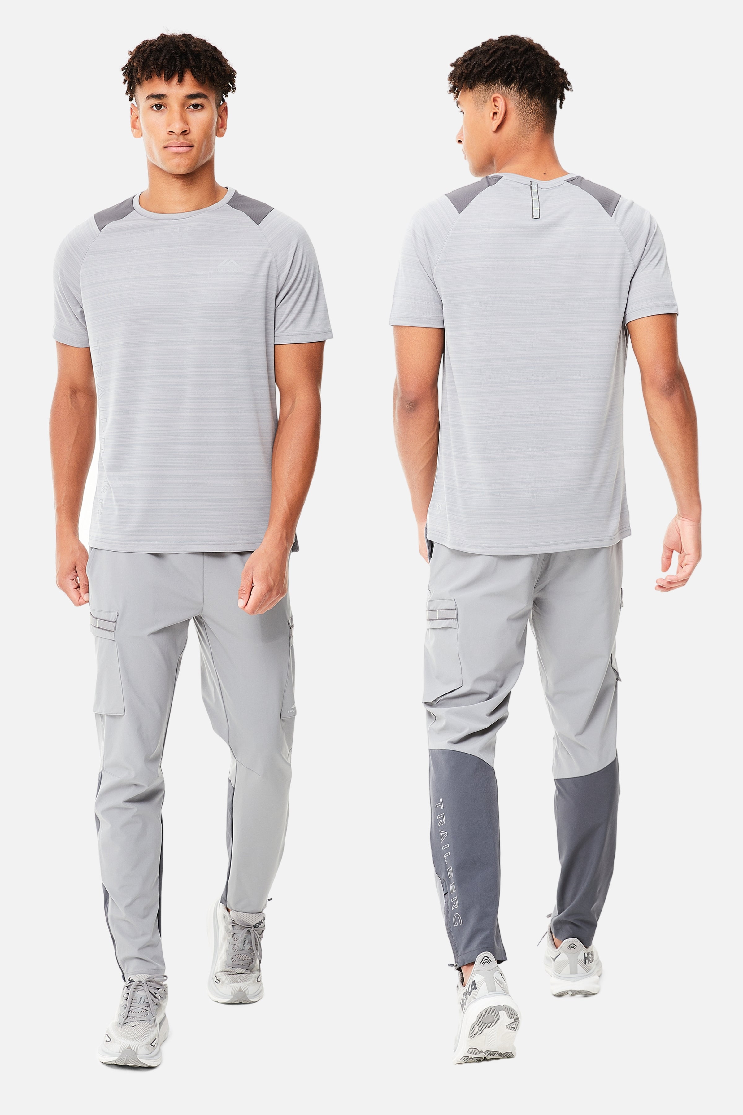 TRIATHLON TEE PANT SET - GREY