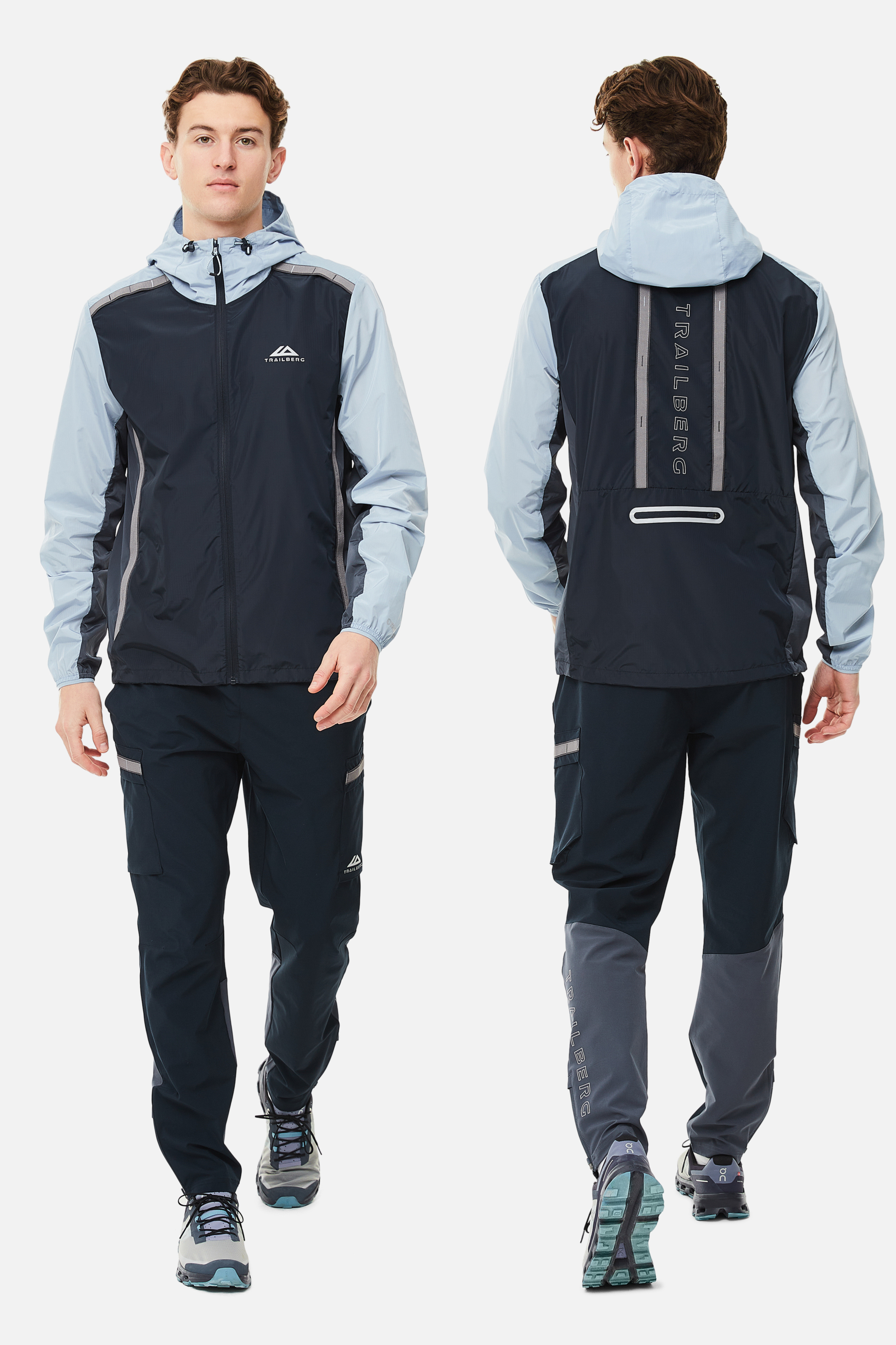 SS25 Triathlon Tracksuit - Navy/Grey/Blue