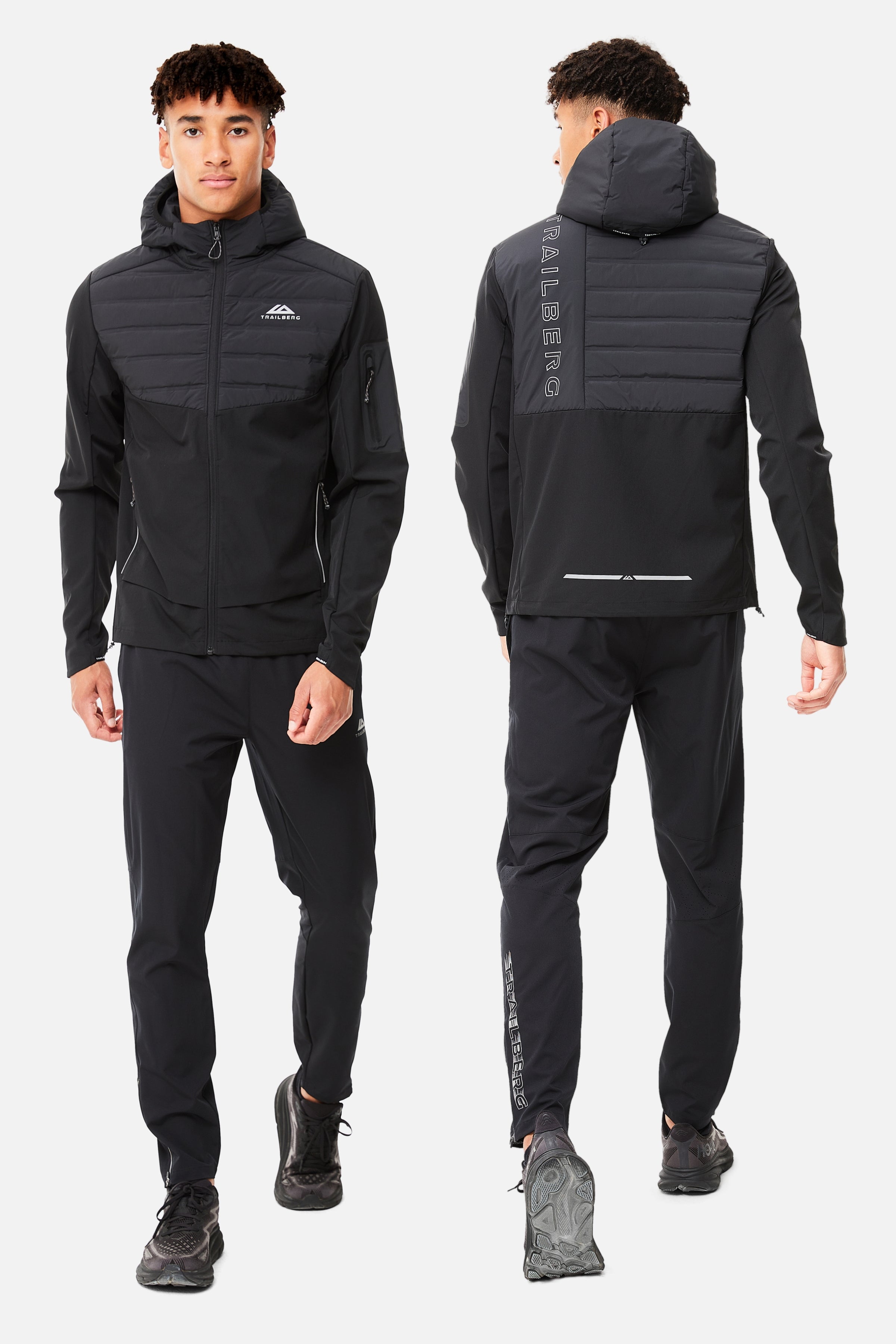 RHINE HYBRID CLOUD TRACKSUIT - BLACK/DARK NAVY