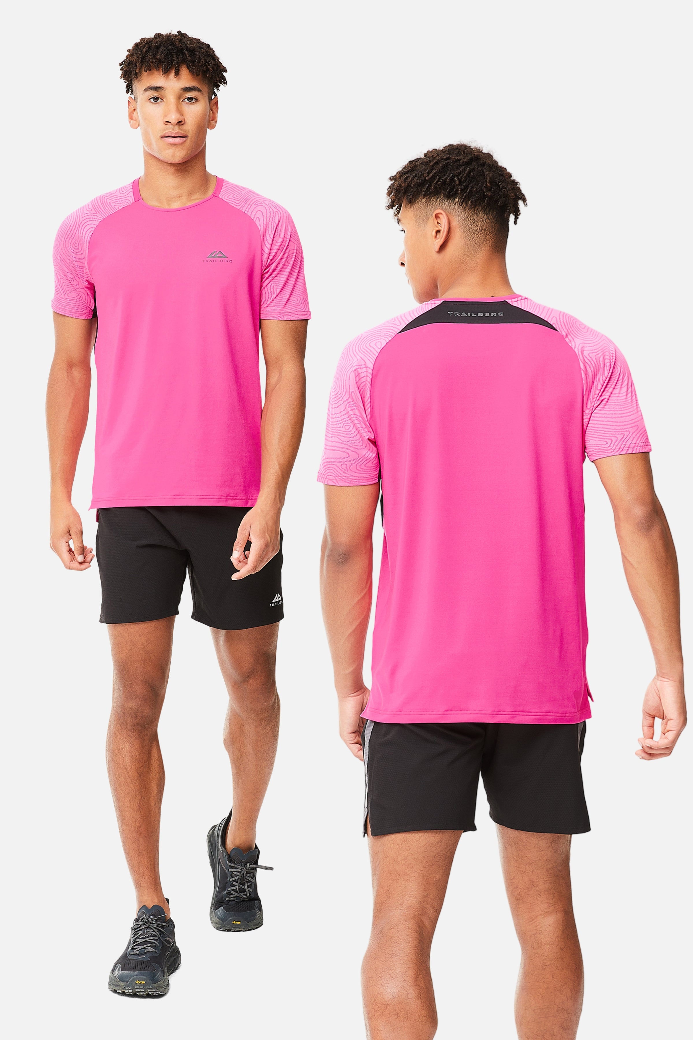 GEO ESSENTIALS TWINSET - PINK/BLACK