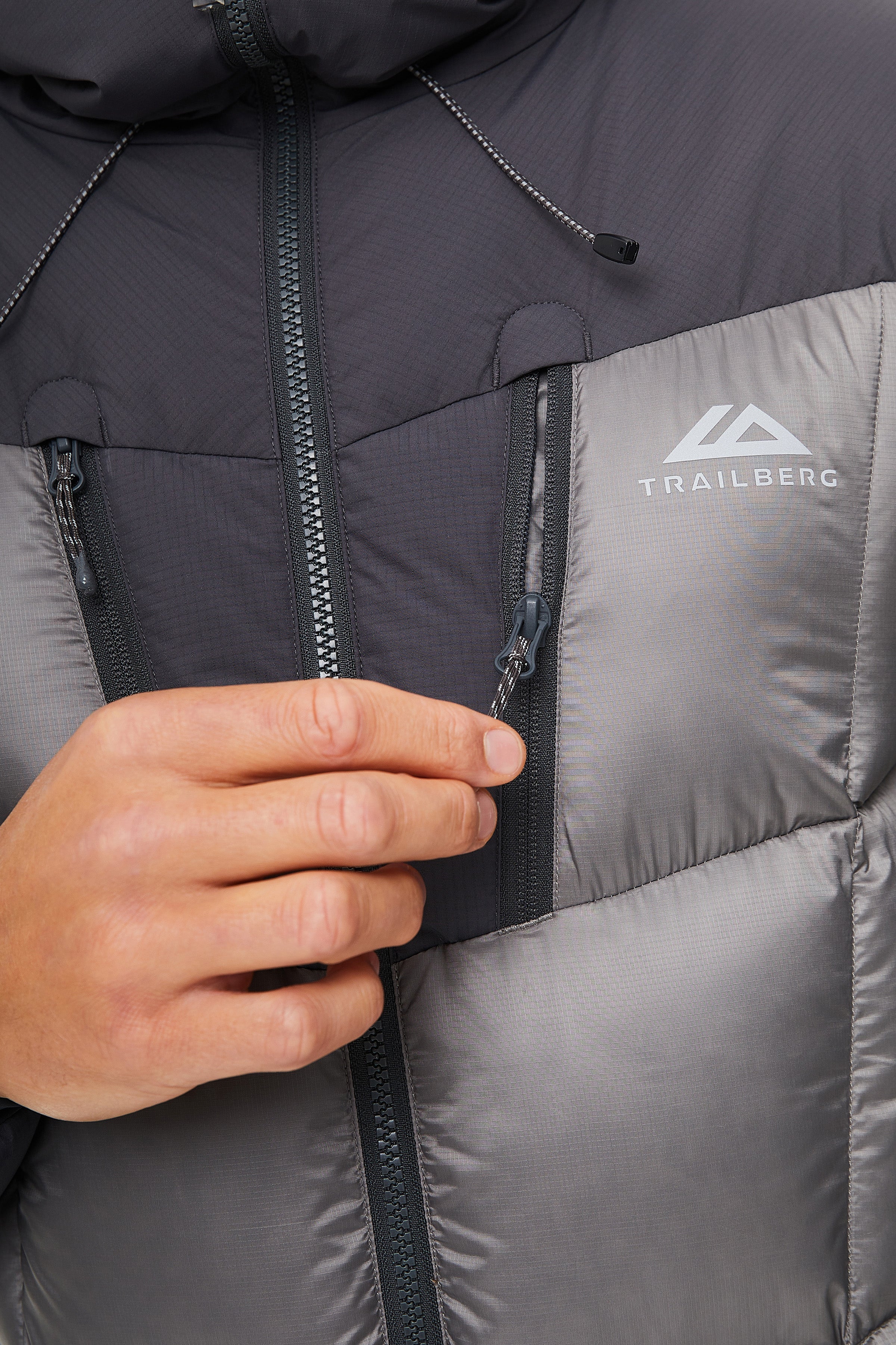 EIGER PUFFER - GREY/LIGHT GREY