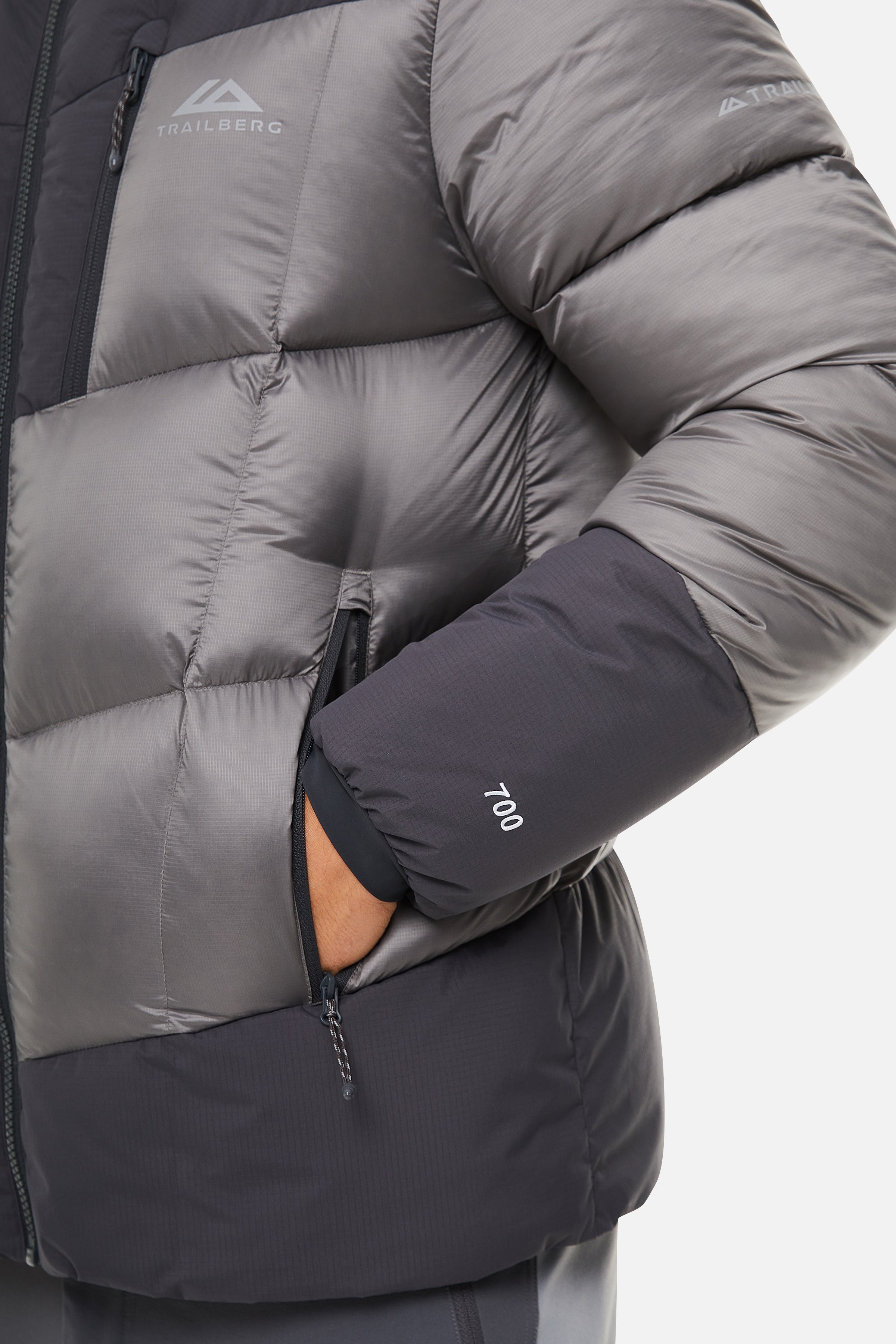 EIGER PUFFER - GREY/LIGHT GREY