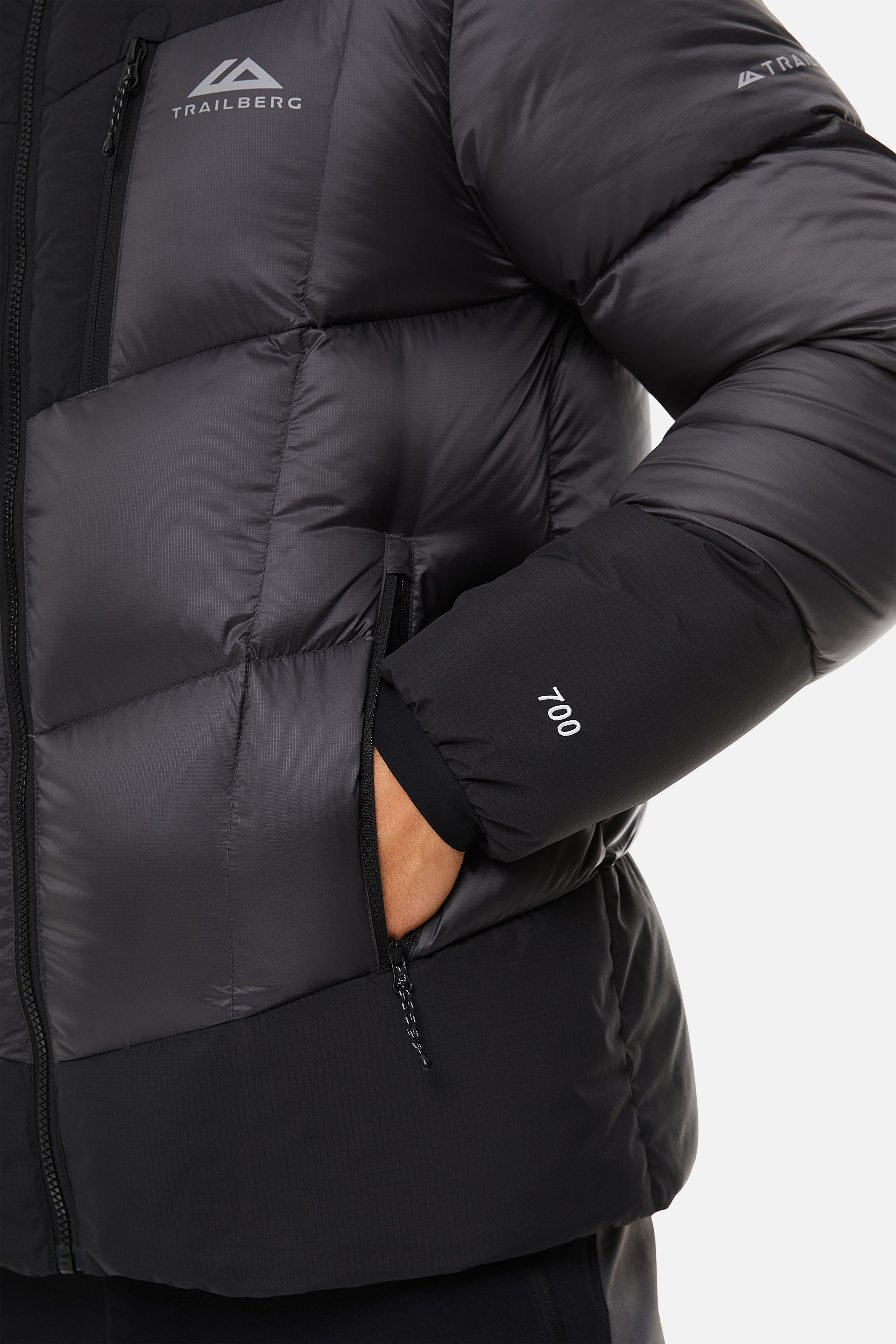 EIGER PUFFER BLACK GREY