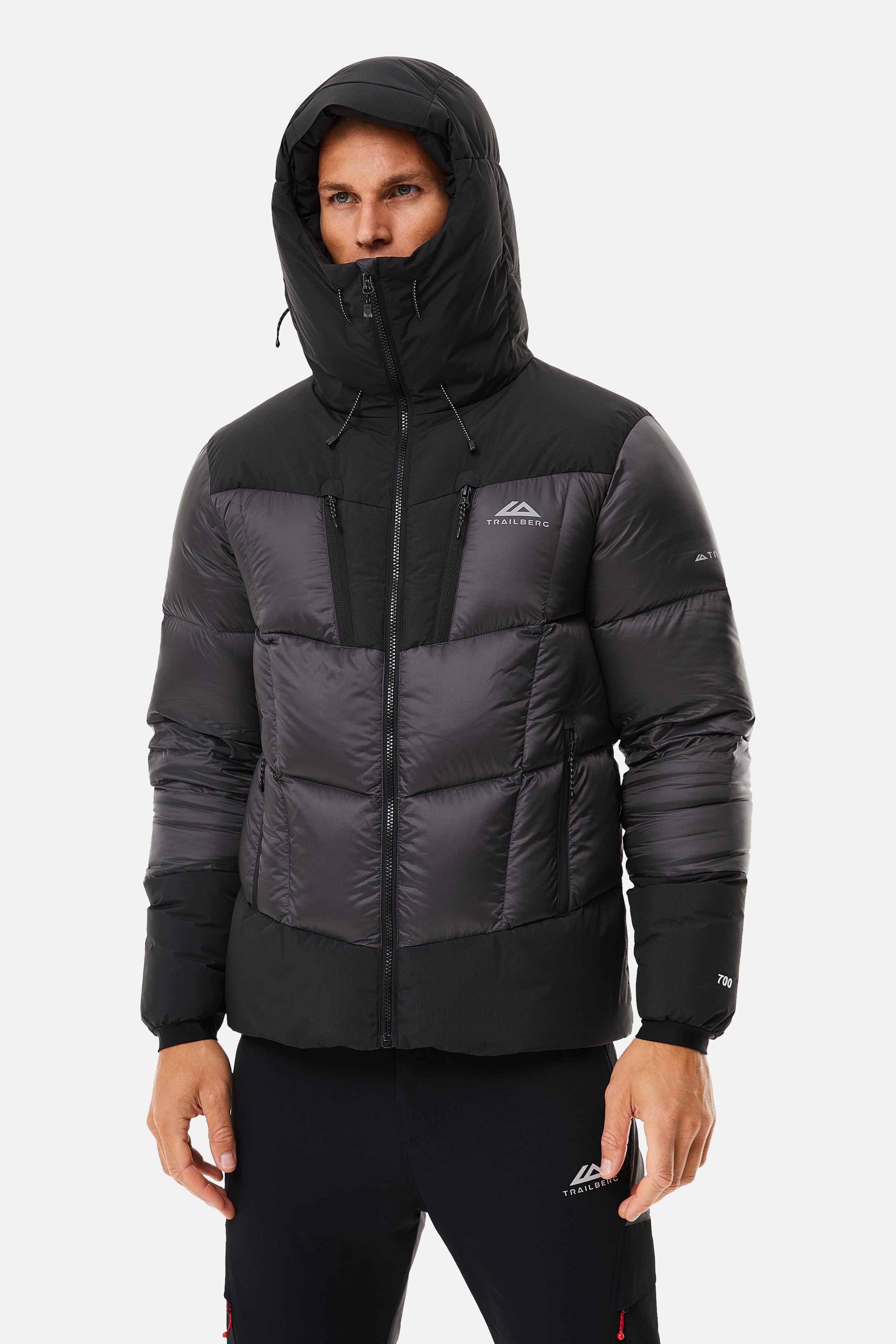 EIGER PUFFER - BLACK/GREY