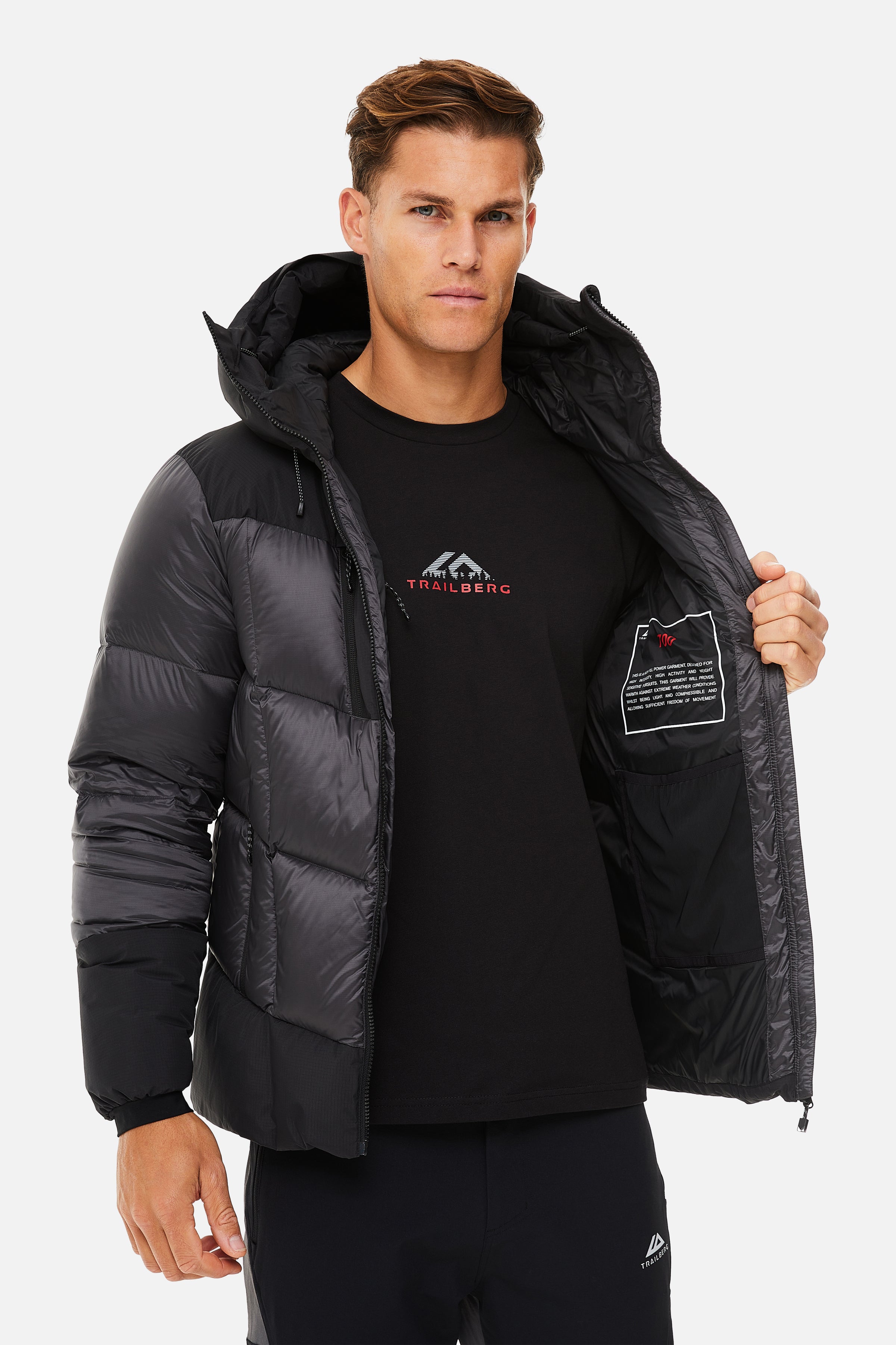 EIGER PUFFER - BLACK/GREY