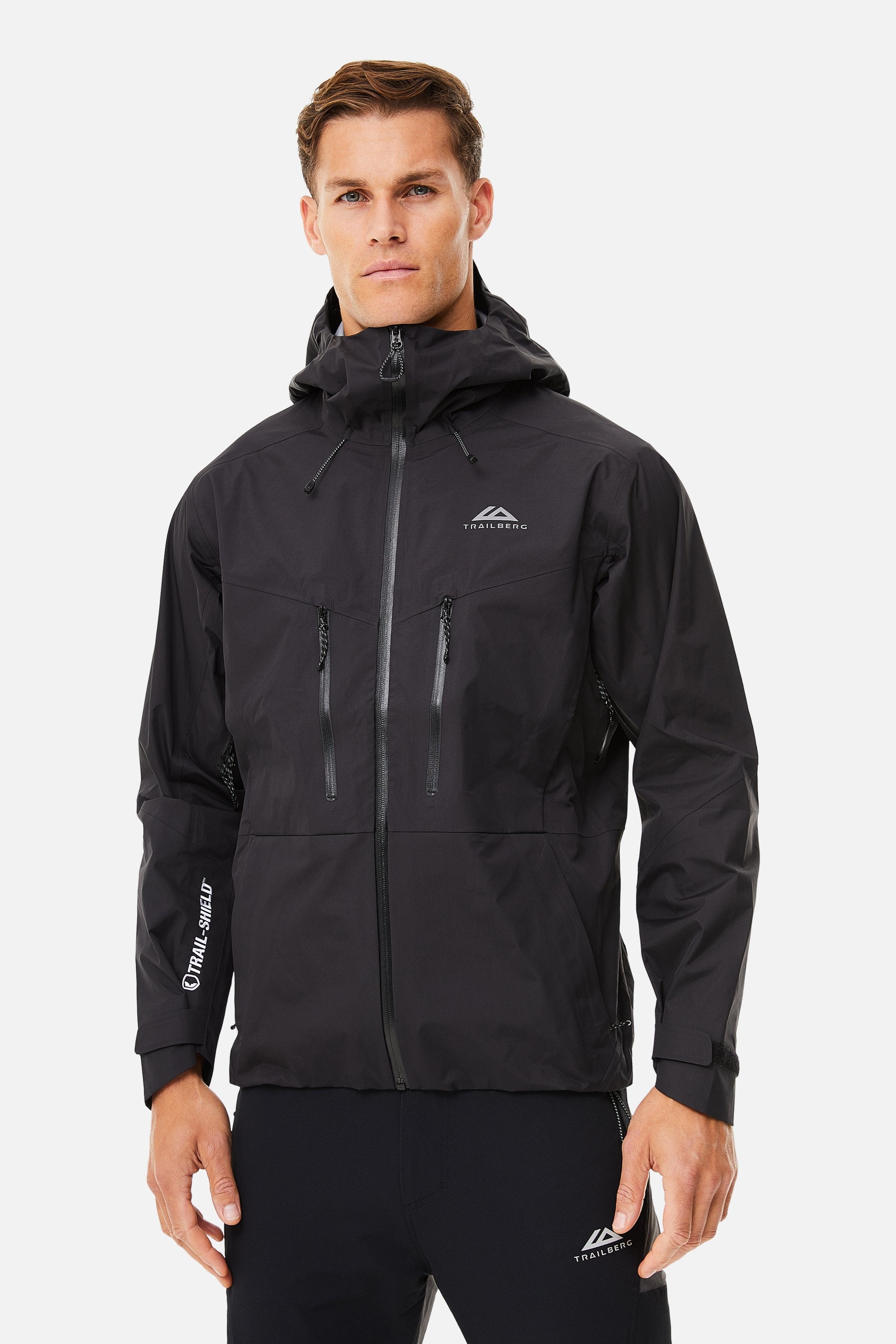 CONQUER WATERPROOF SHELL JACKET - BLACK