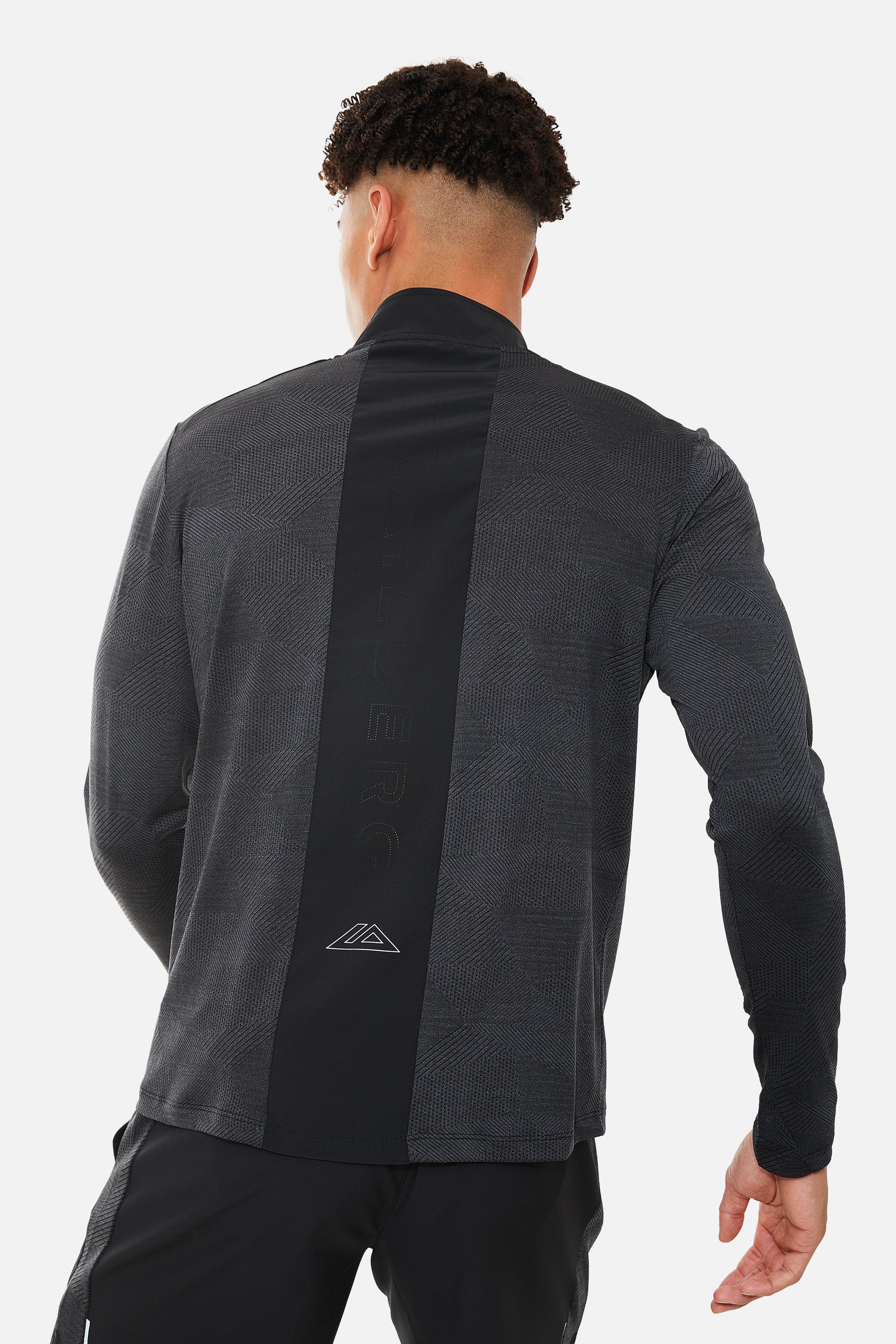 DIMENSION QUARTER ZIP SET - BLACK/GREY