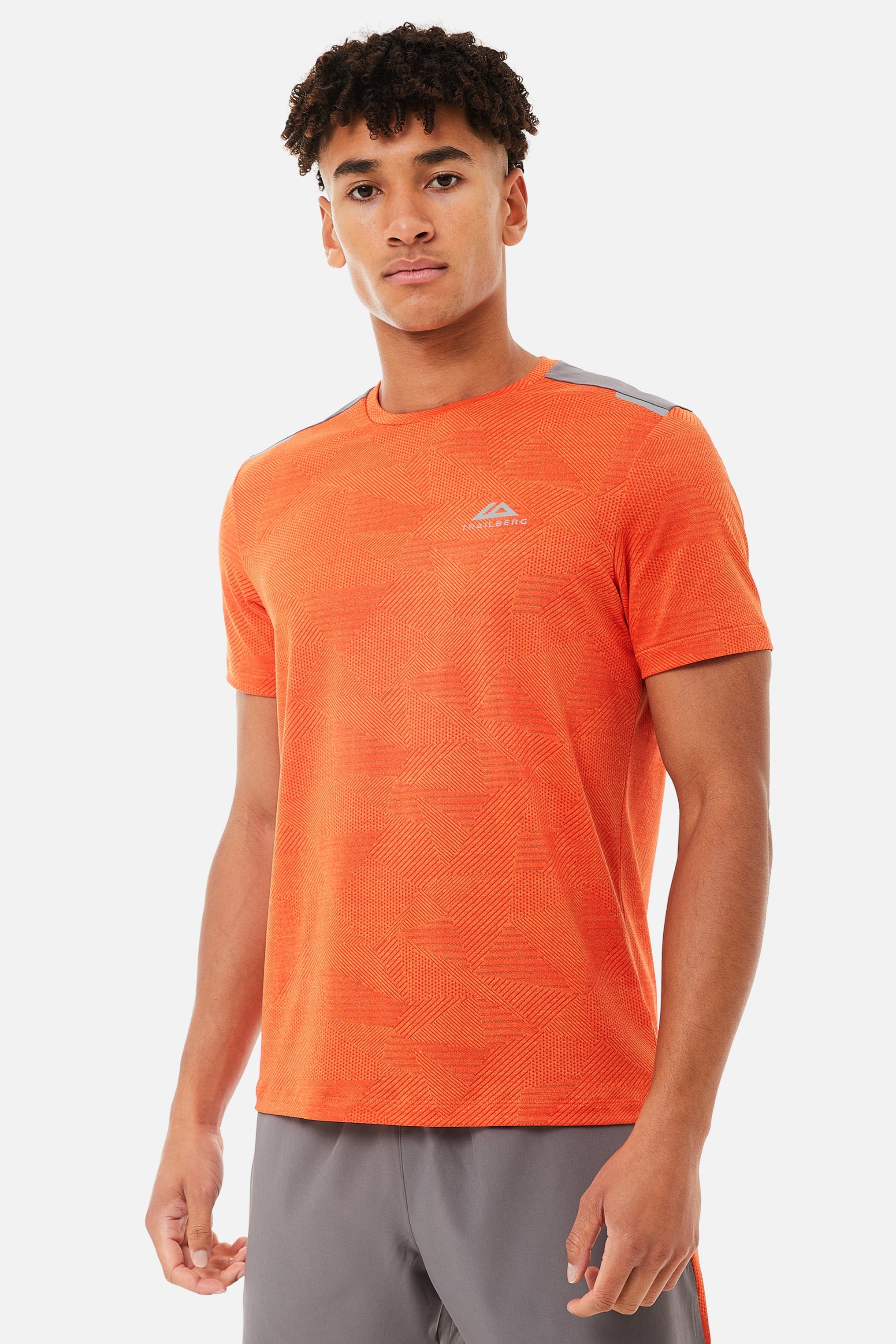 Dimension Tee - Orange/Grey