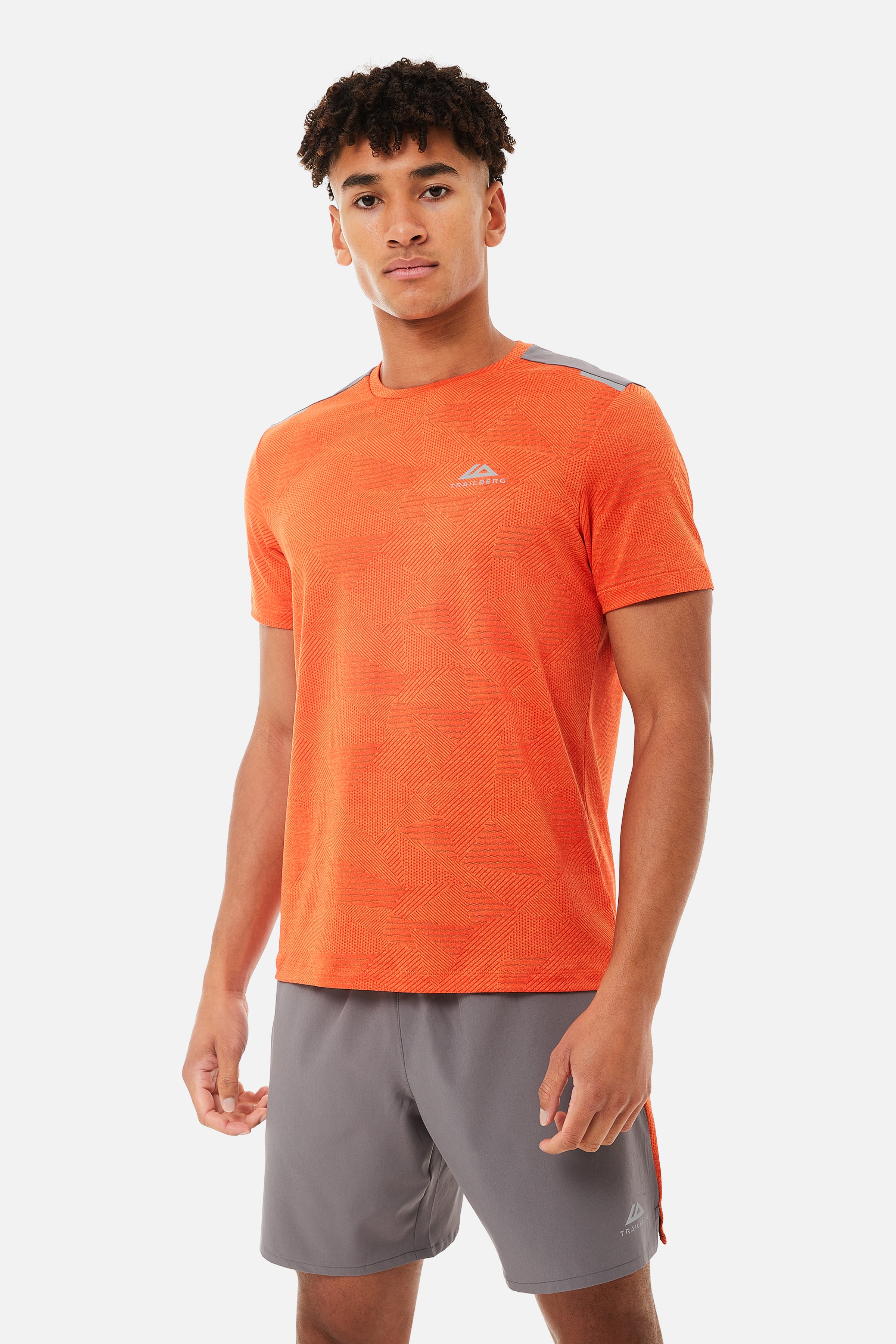 DIMENSION TEE - ORANGE/GREY