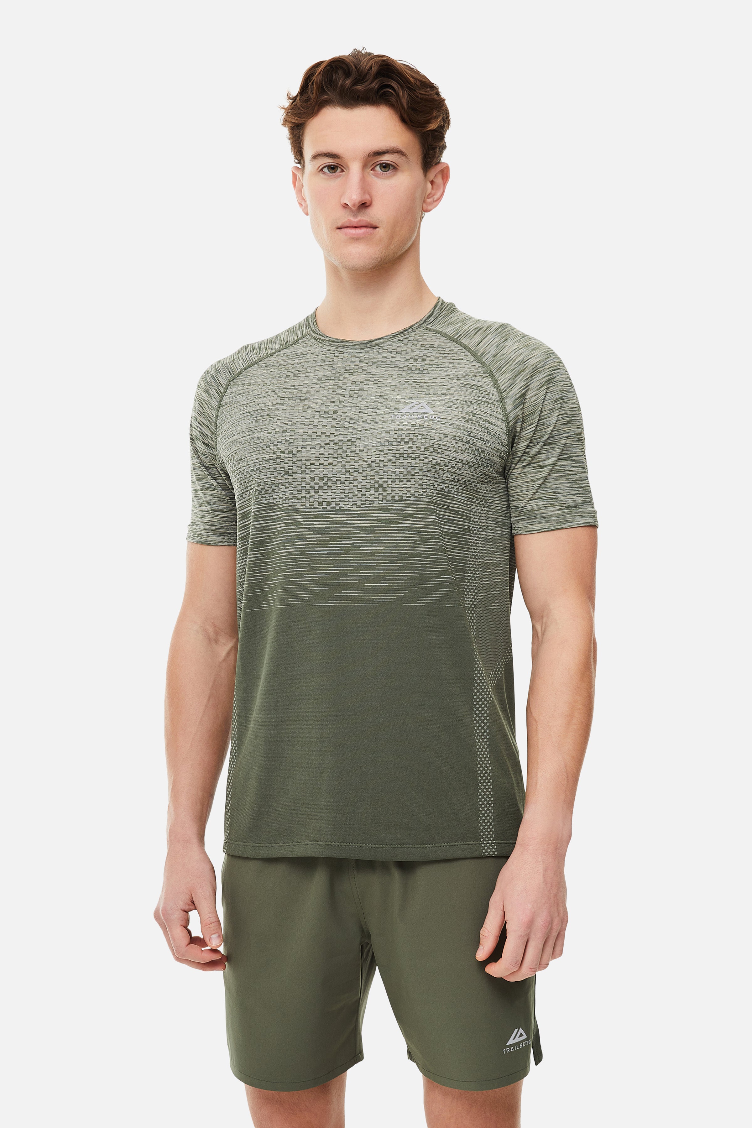 Apex Seamless Tee - Dark Fern/Pine Dust/Frosted Leaf/Frostwood