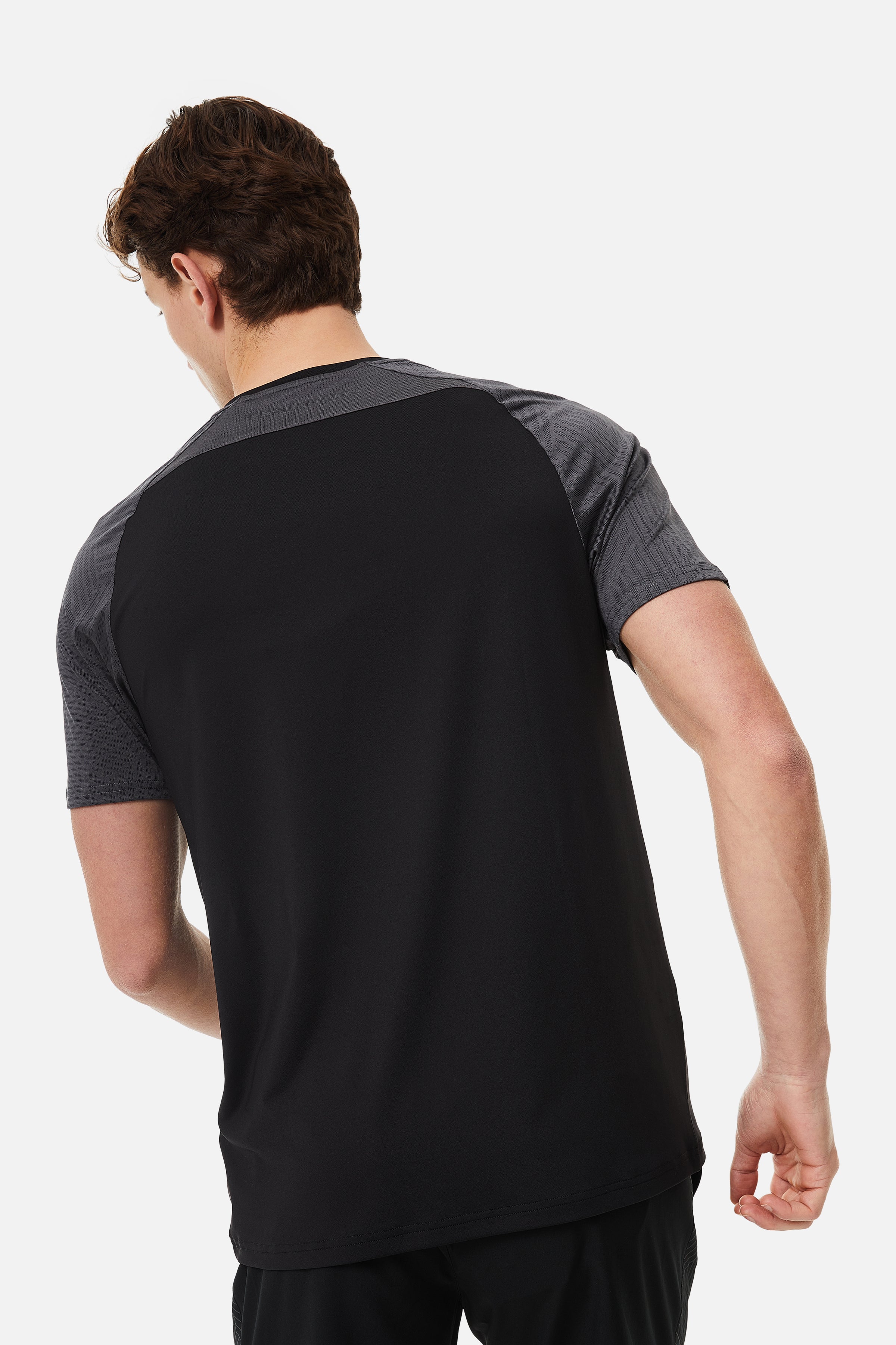 Axis Jacquard Tee - Black/Volcano Grey