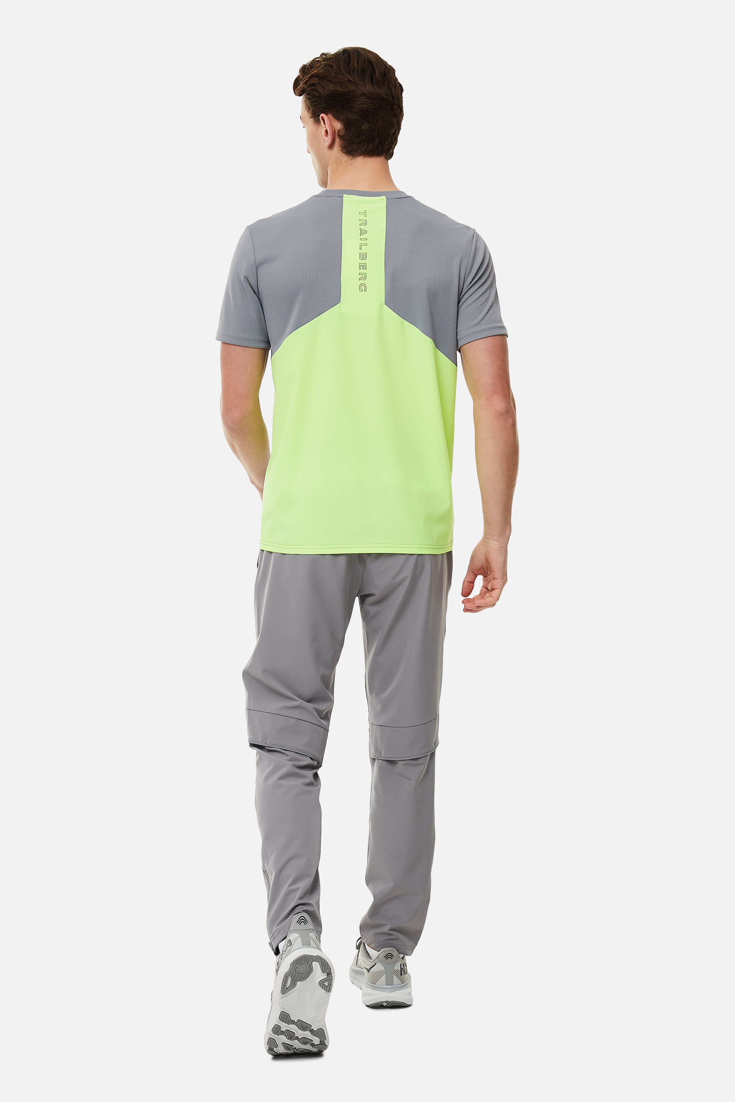 Vertigo 3.0 Tape Tee - Grey/Neon Lime