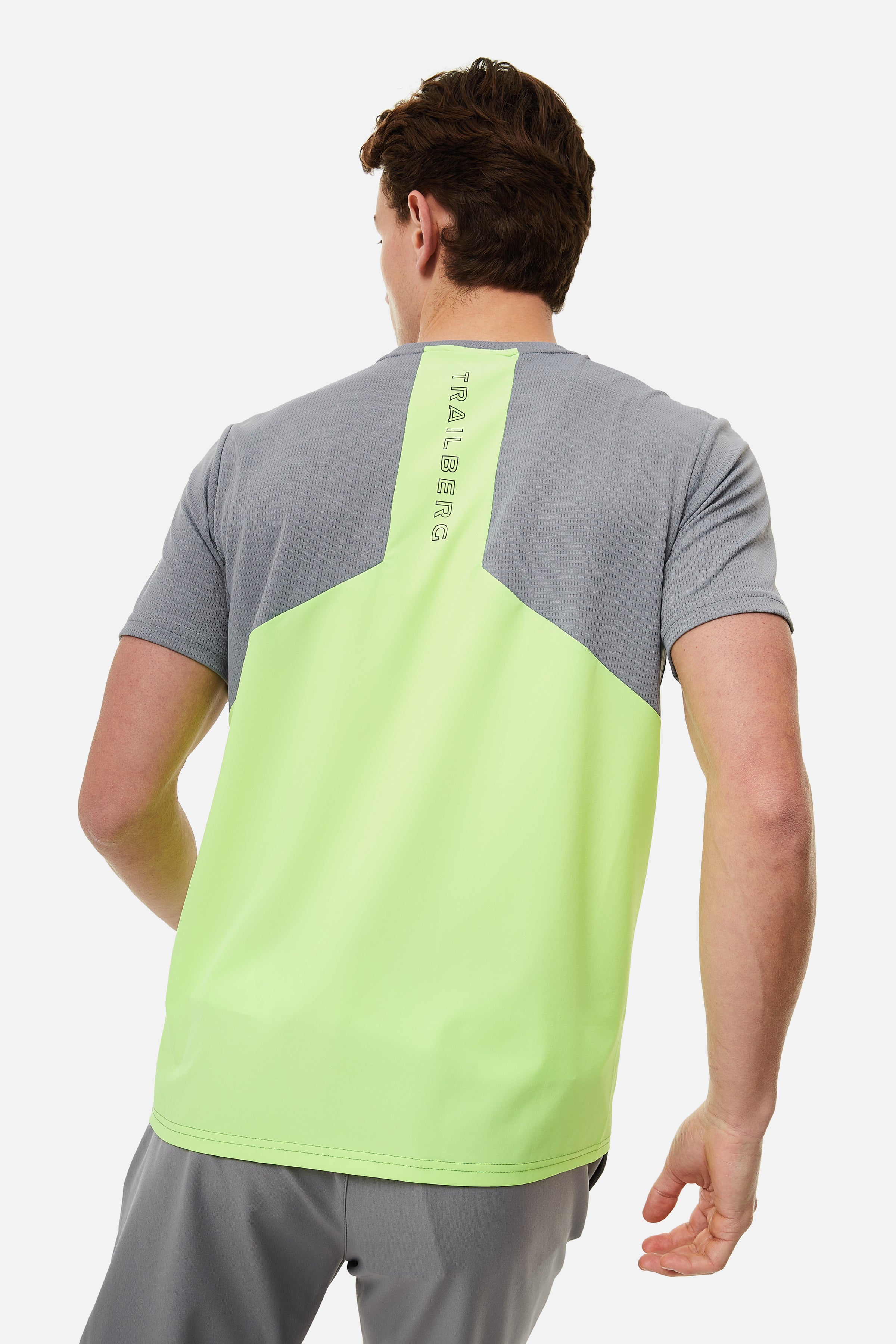 Vertigo 3.0 Tape Tee - Grey/Neon Lime