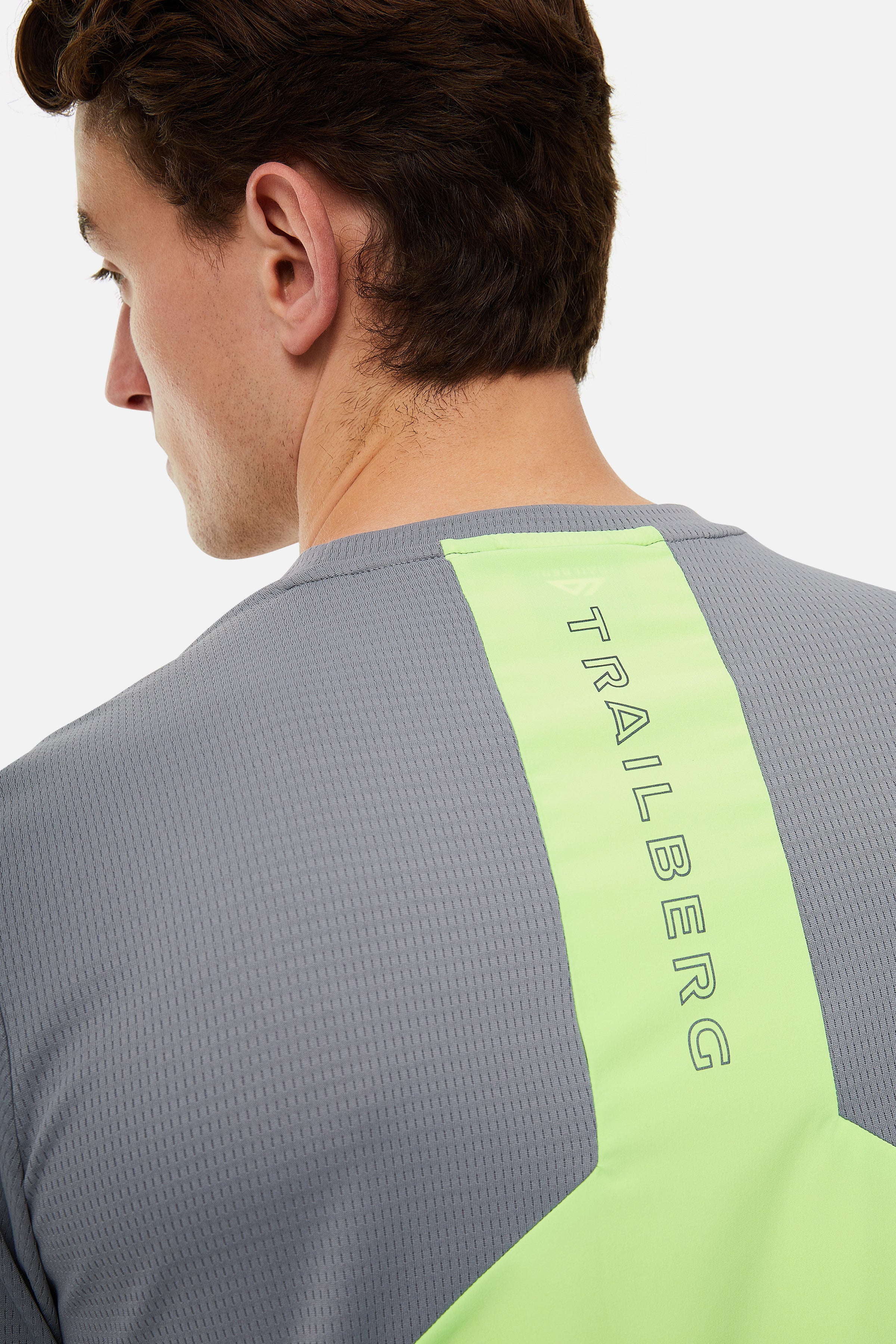 Vertigo 3.0 Tape Tee - Grey/Neon Lime