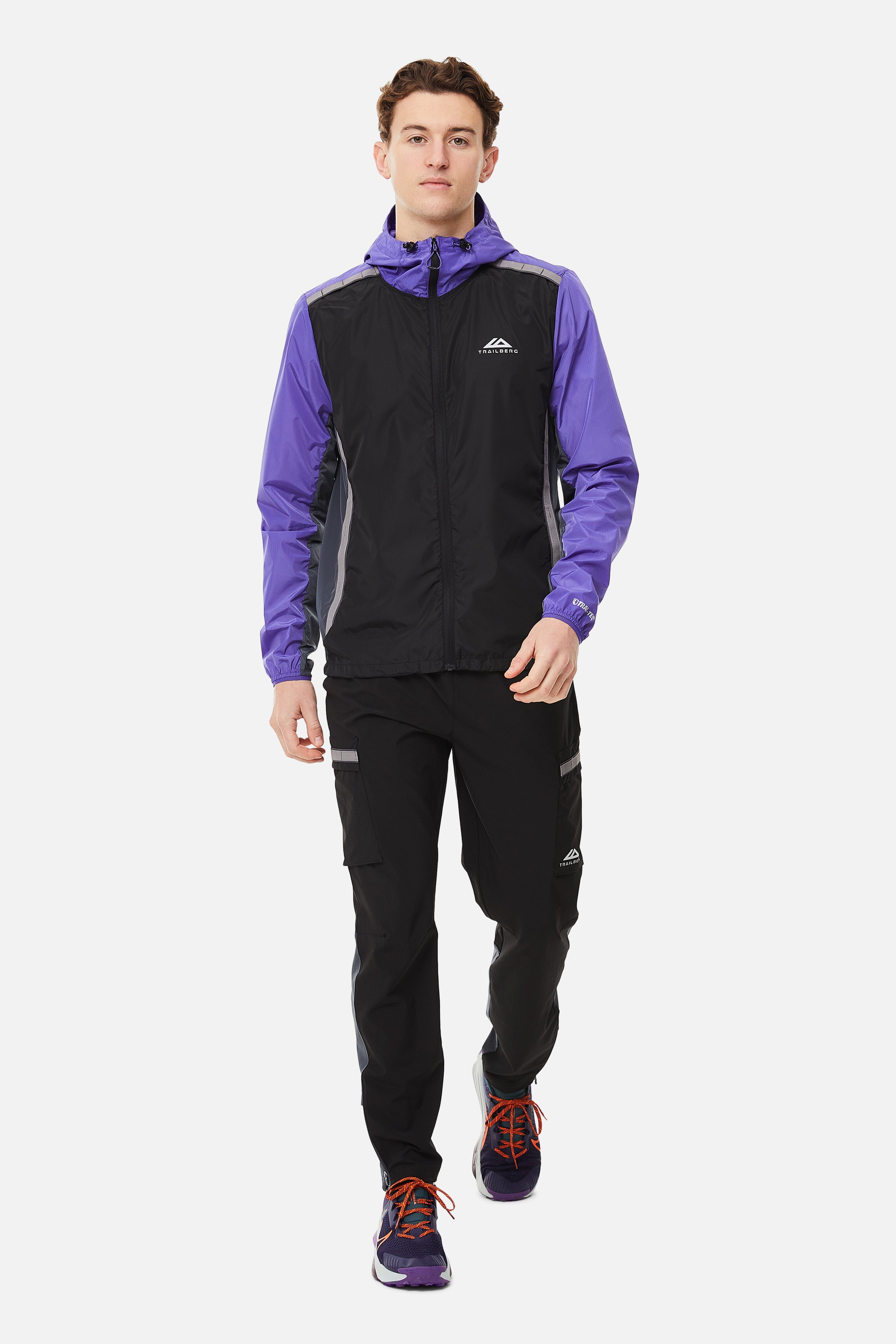 TRIATHLON WINDBREAKER -BLACK/PURPLE