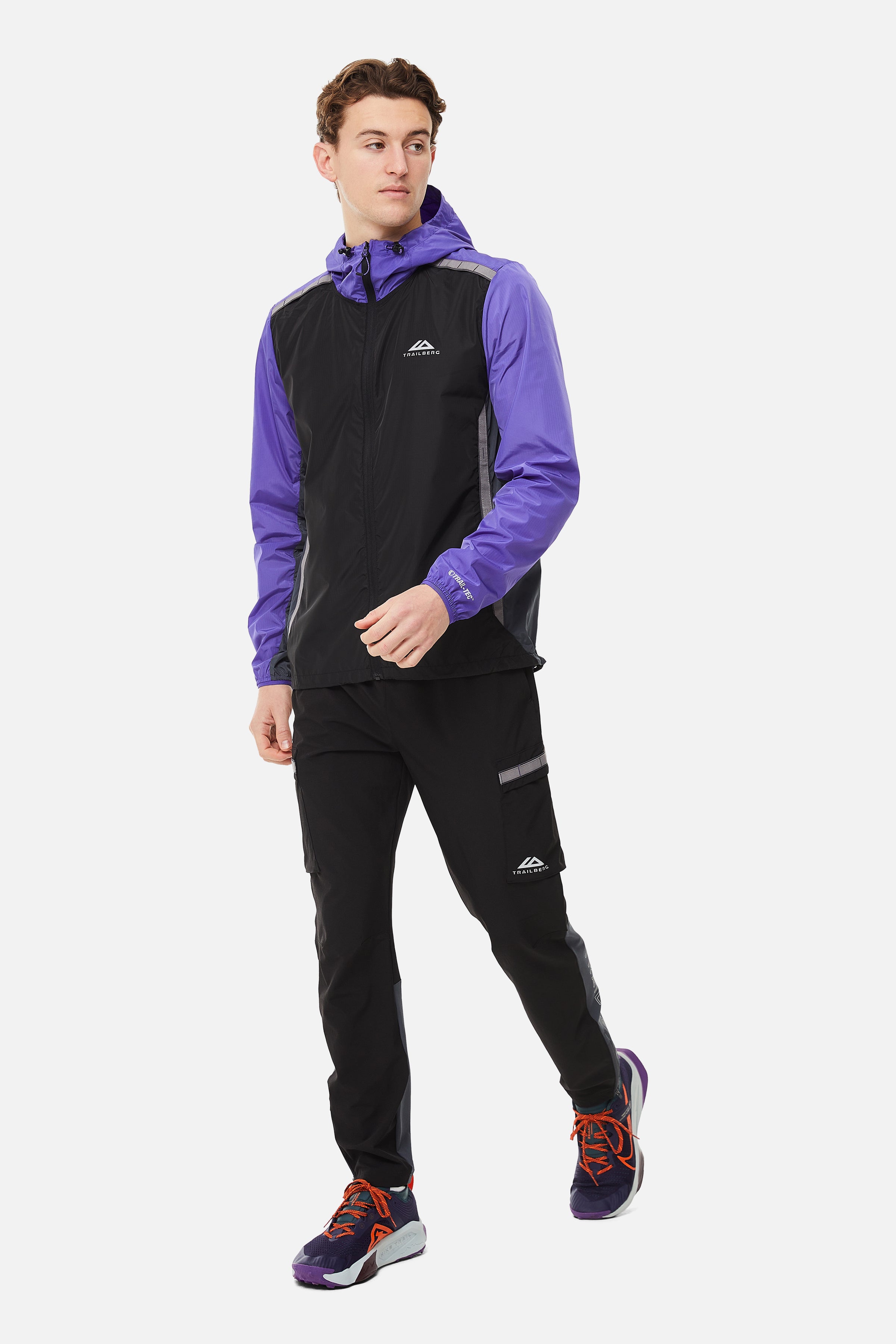 TRIATHLON TRACKSUIT-BLACK/PURPLE