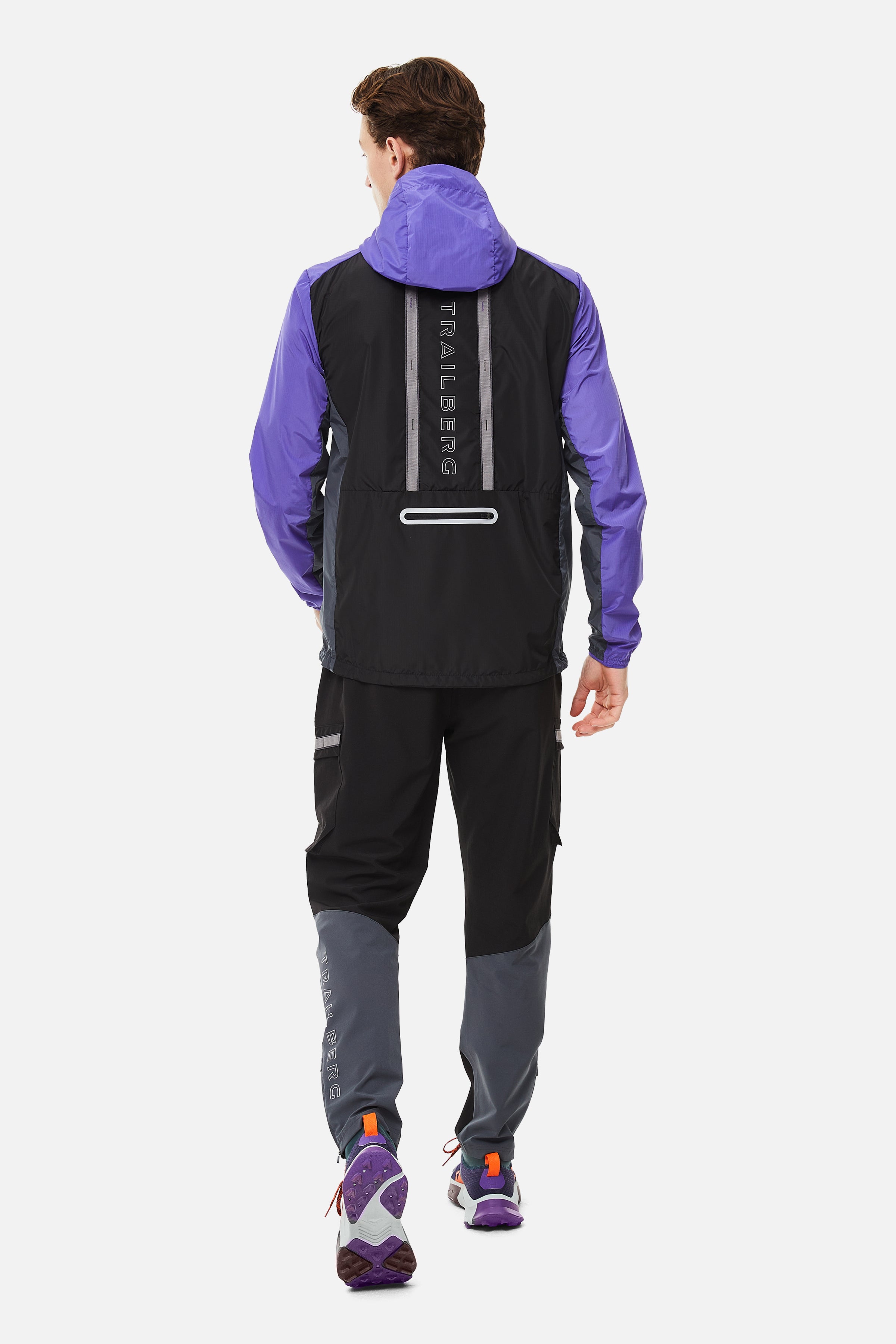 TRIATHLON WINDBREAKER -BLACK/PURPLE