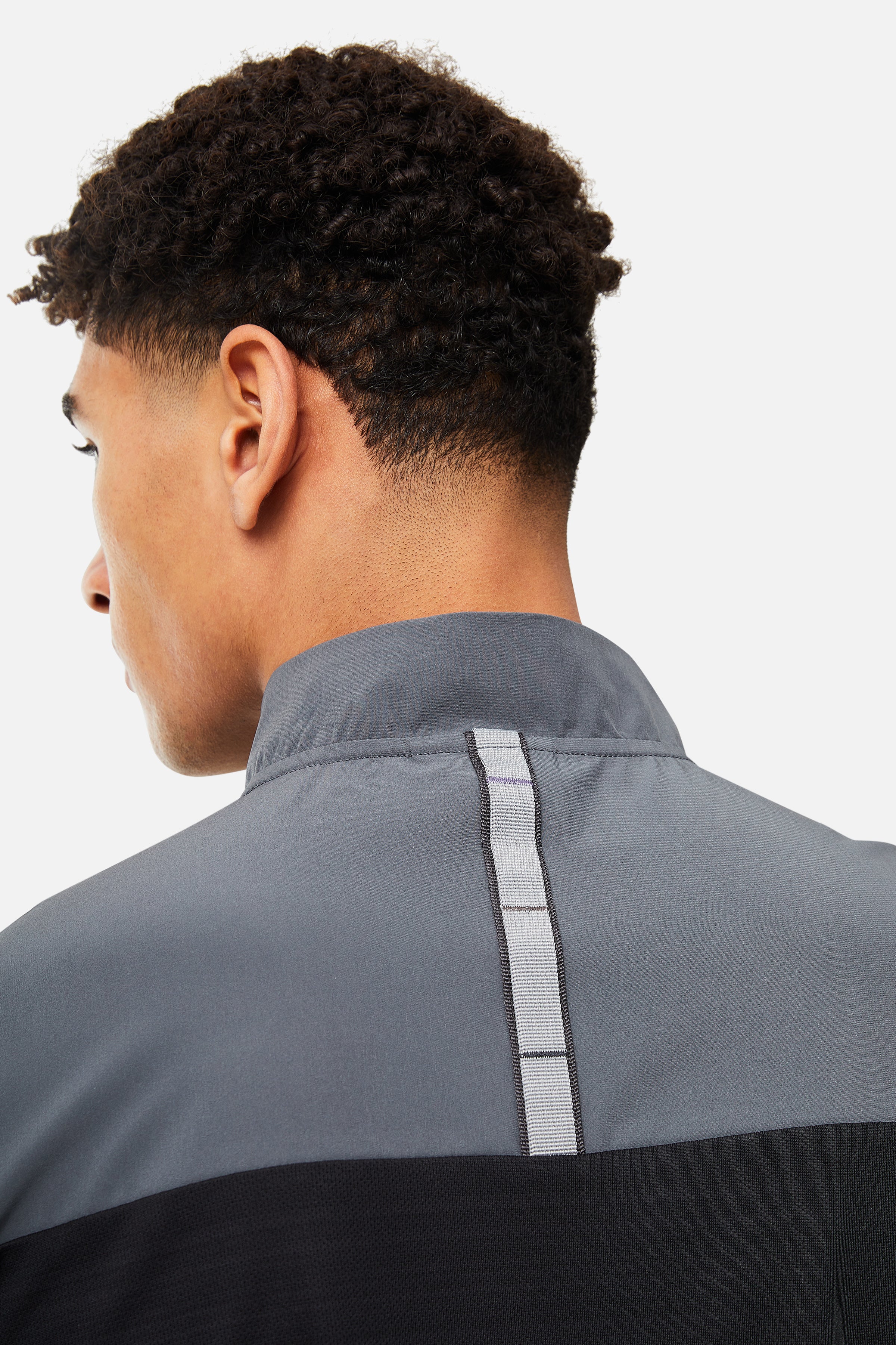 SS25 Triathlon Quarter Zip - Black/ Iron Grey