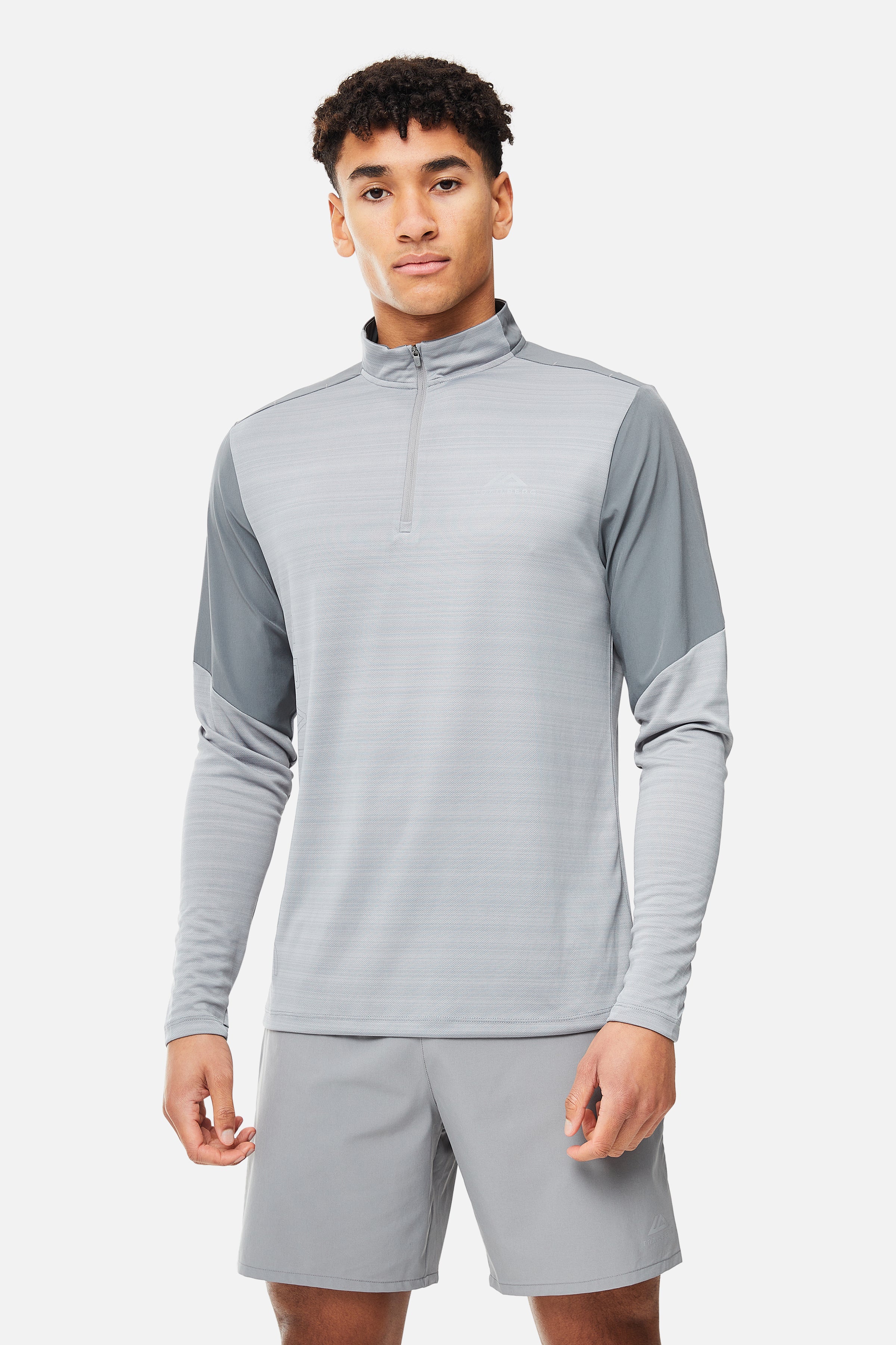 SS25 Triathlon Quarter Zip - Moon Grey/Smoke Grey