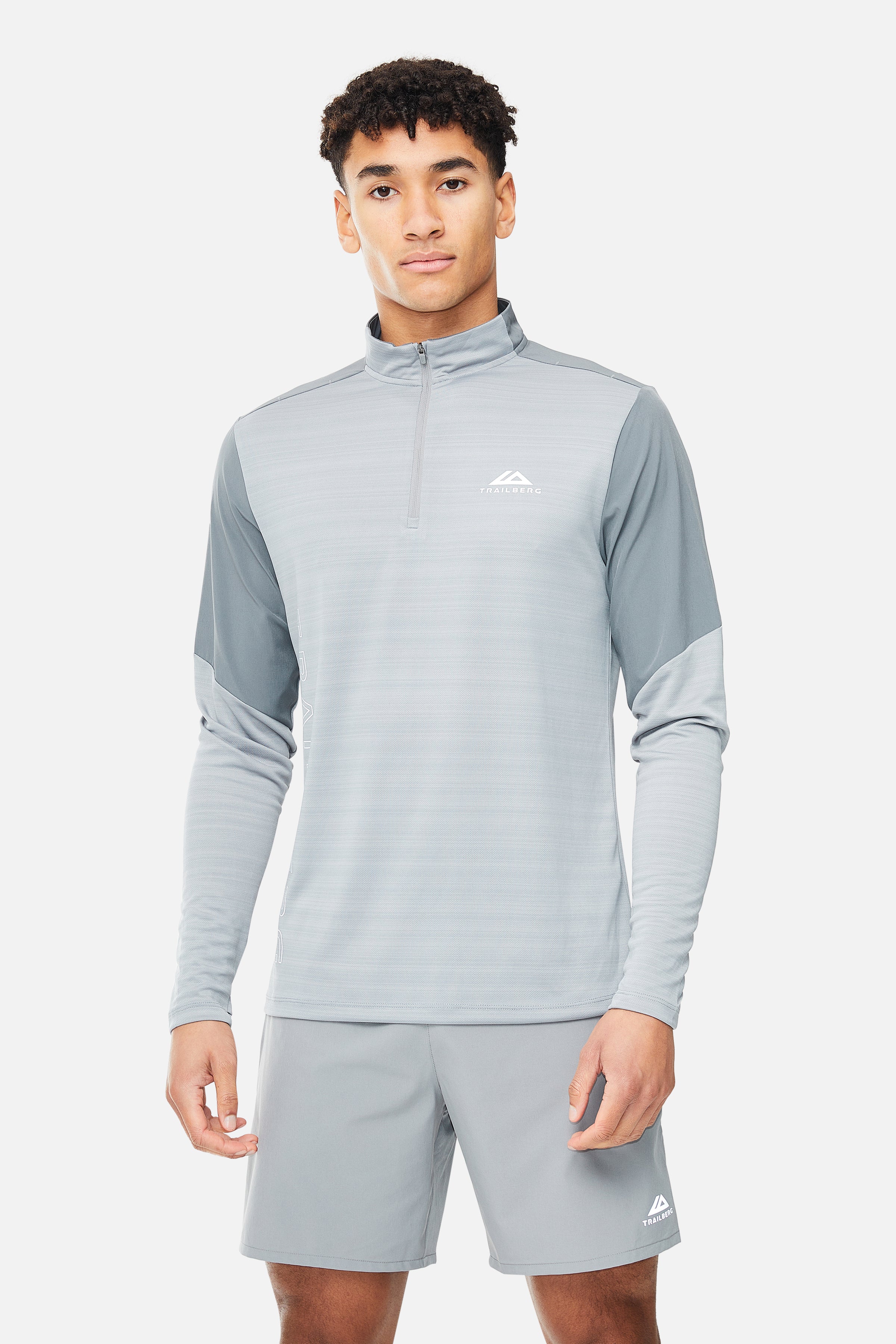 SS25 Triathlon Quarter Zip - Moon Grey/Smoke Grey