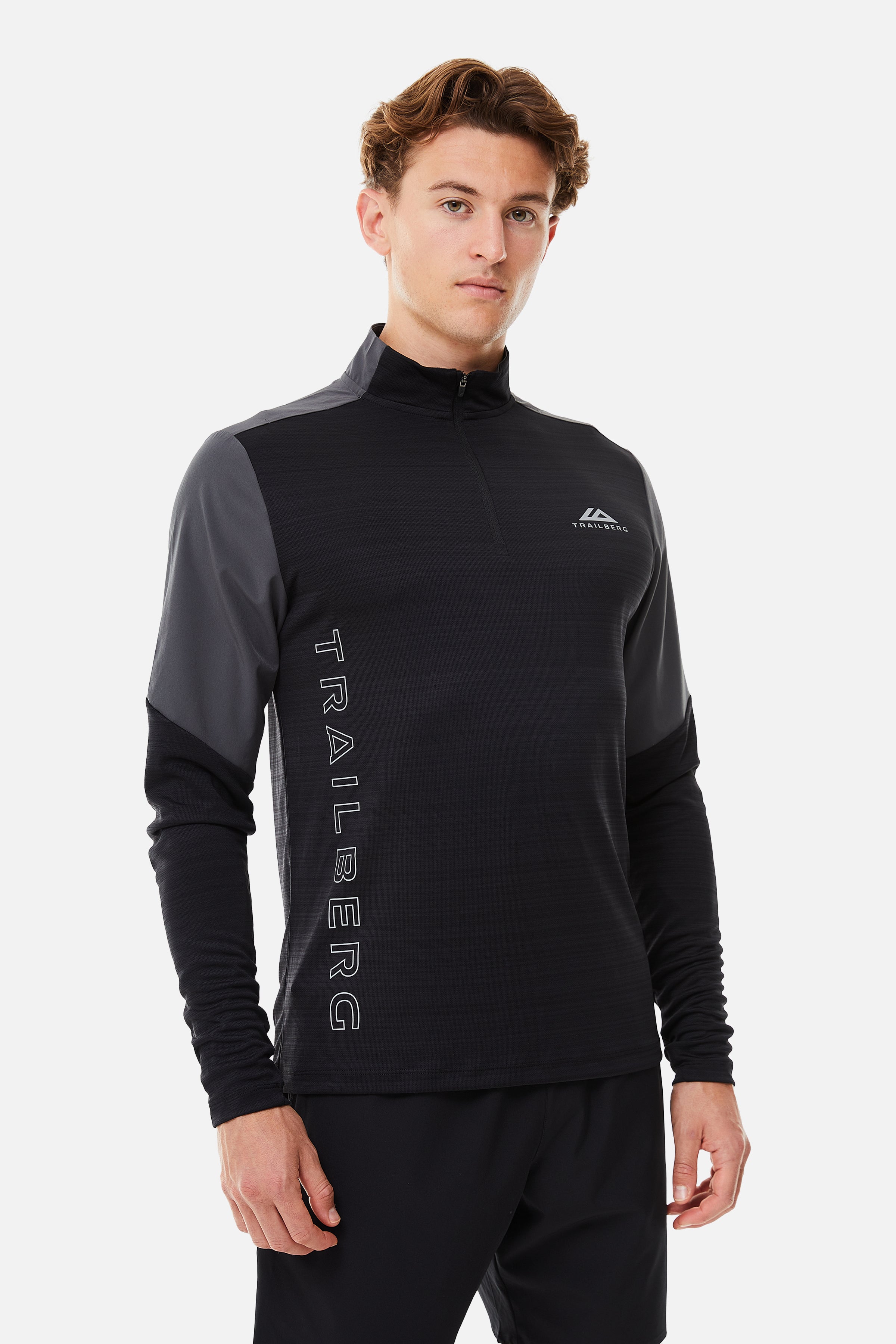 AW24 TRIATHLON QUARTER ZIP SET - BLACK/GREY