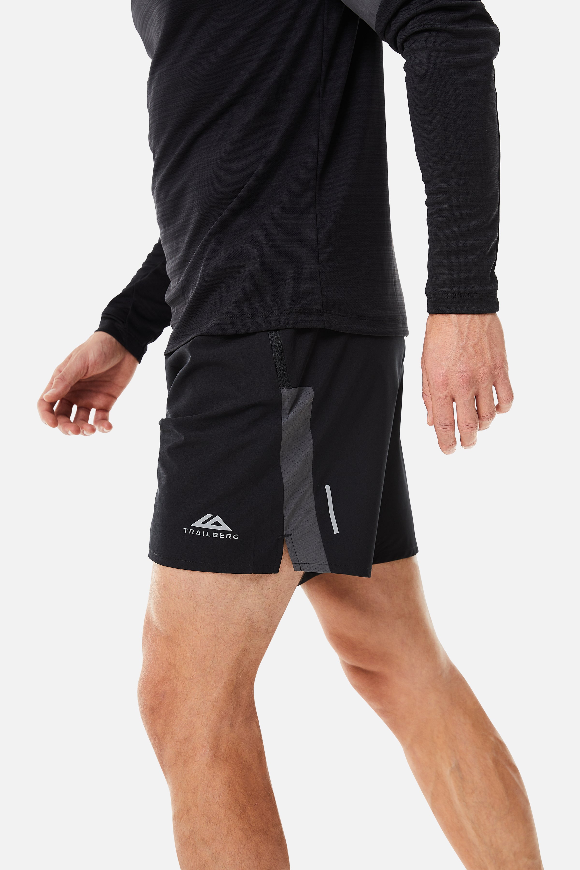 AW24 TRIATHLON QUARTER ZIP SET - BLACK/GREY