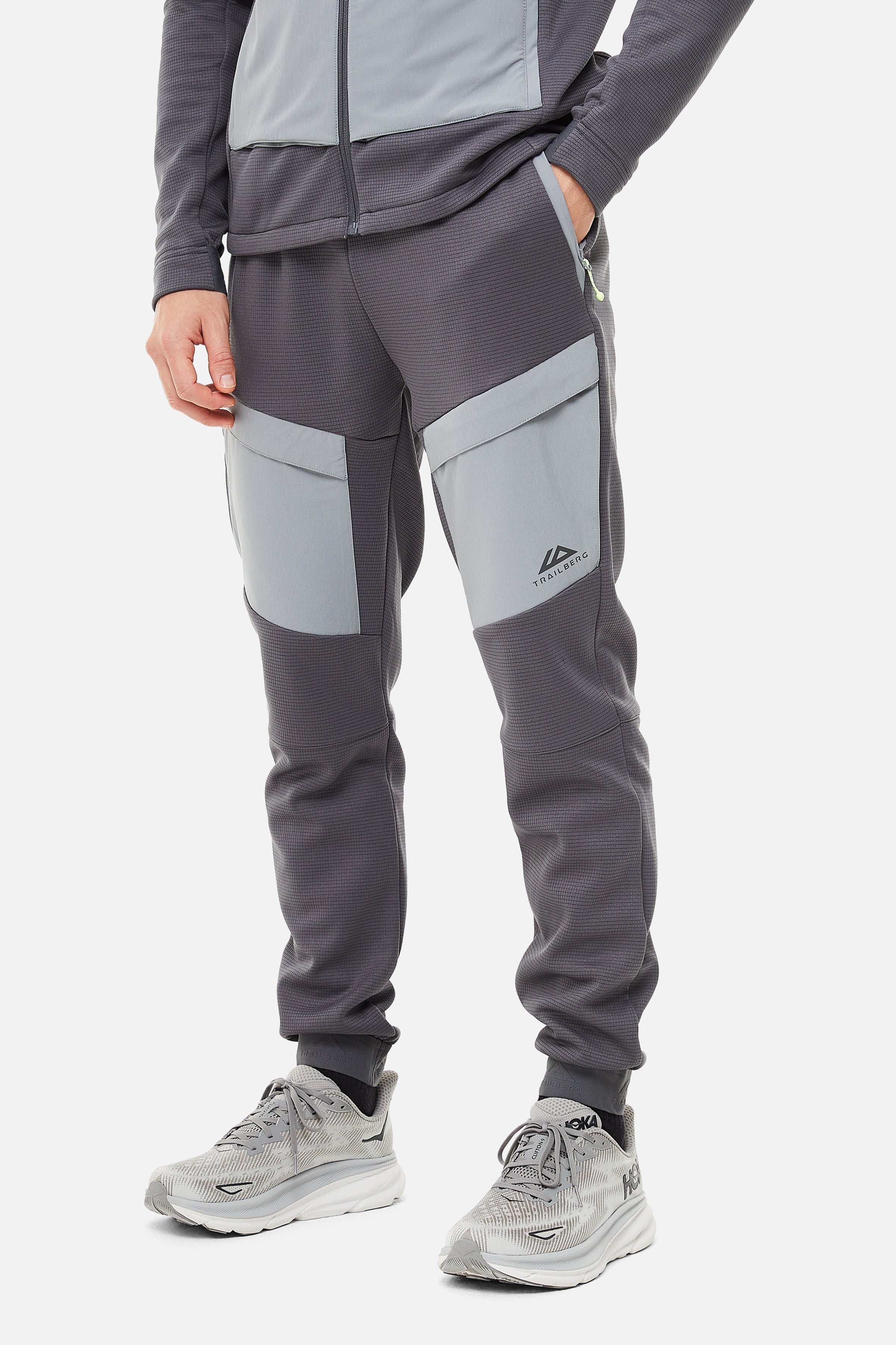 GLACIER FLEECE TRACKSUIT - CHARCOAL/GREY