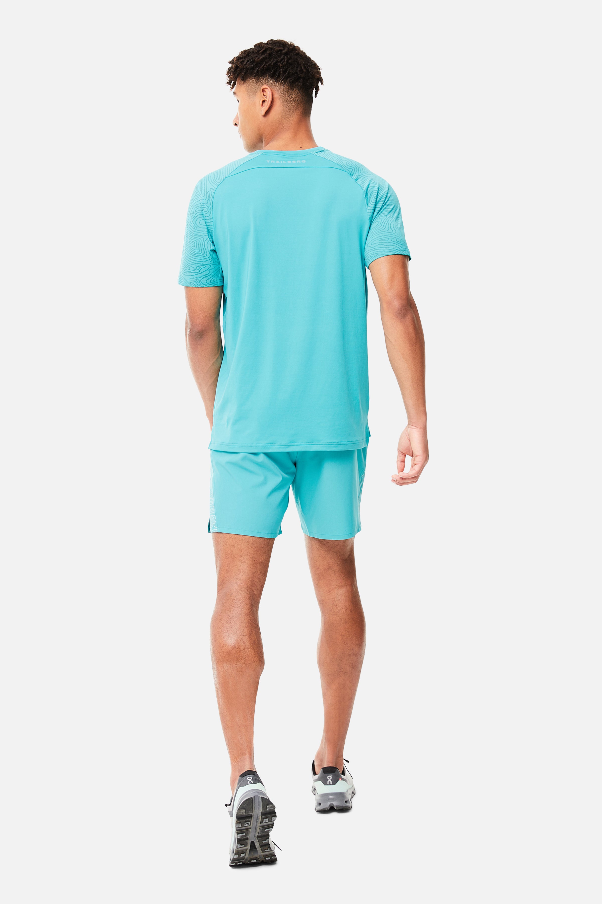 GEO TEE - TURQUOISE