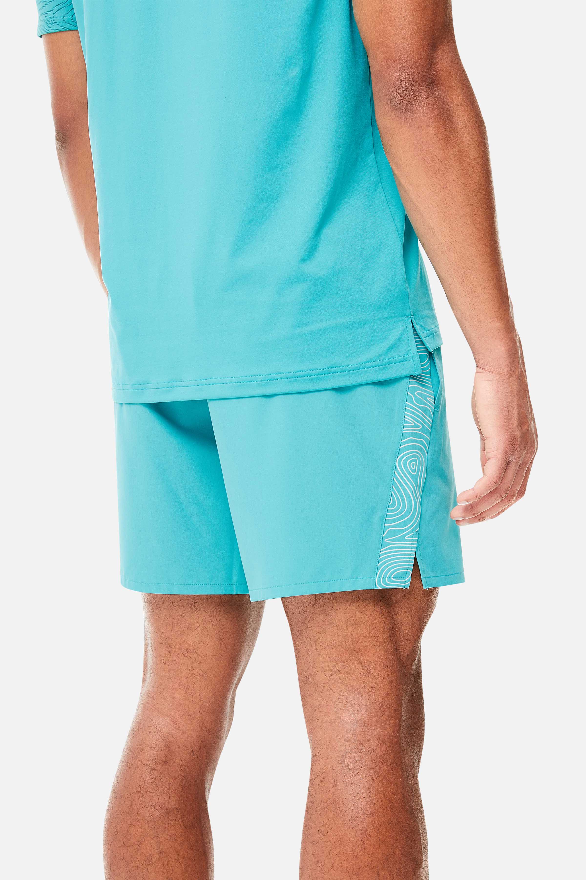 GEO SHORT - TURQUOISE