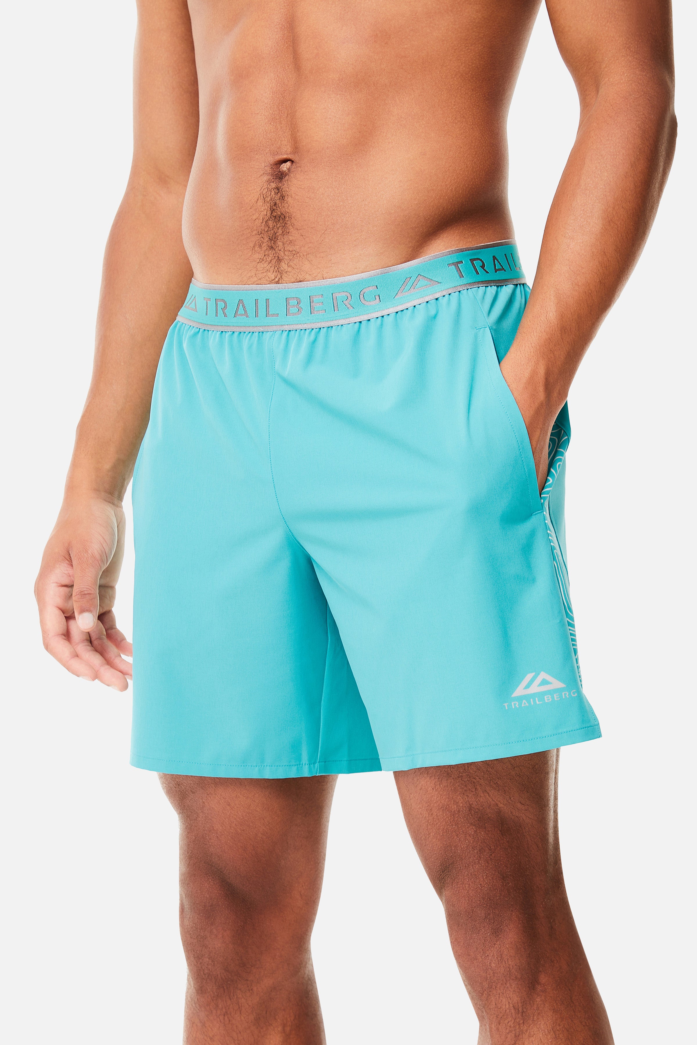 GEO SHORT - TURQUOISE