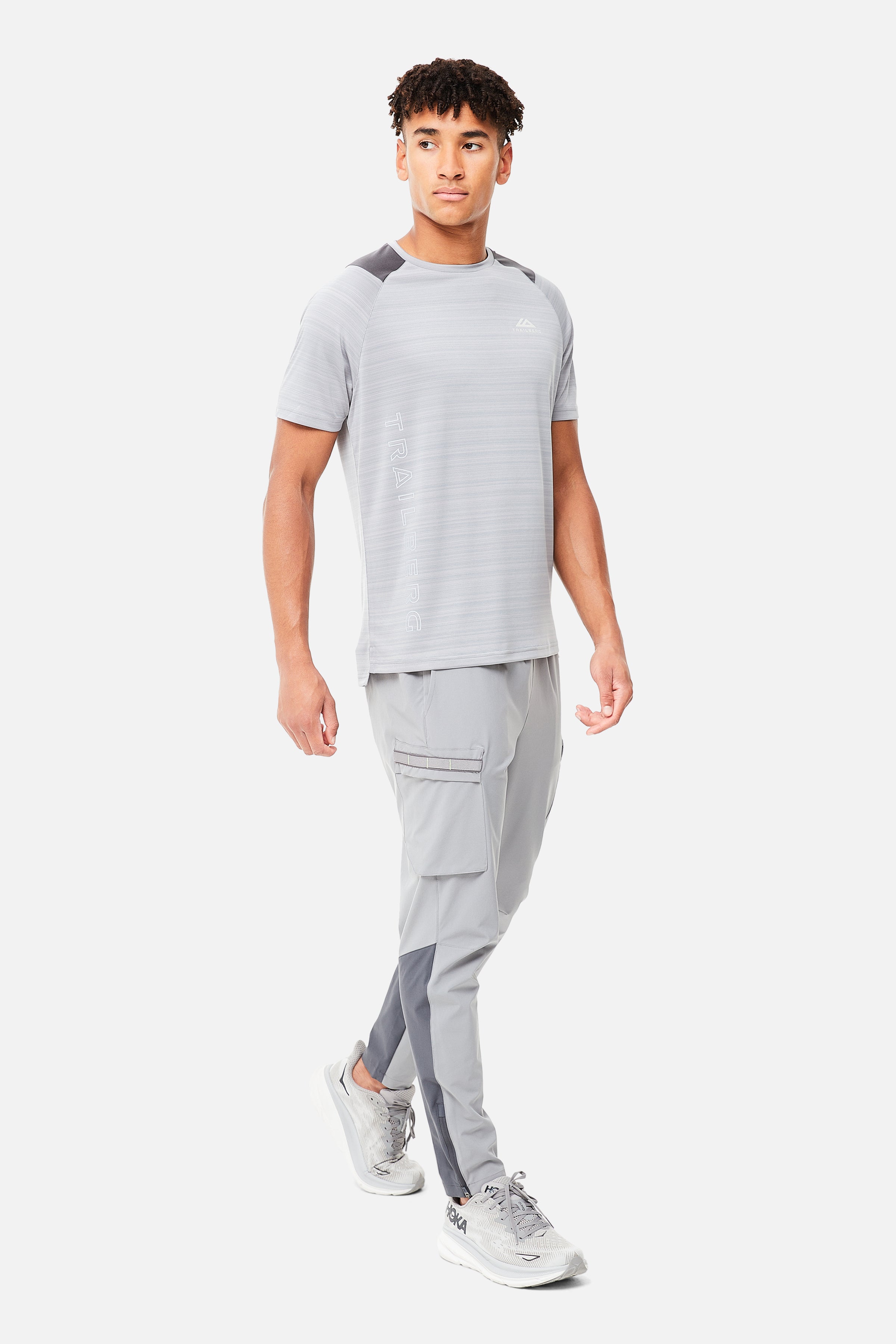 TRIATHLON TEE PANT SET - GREY