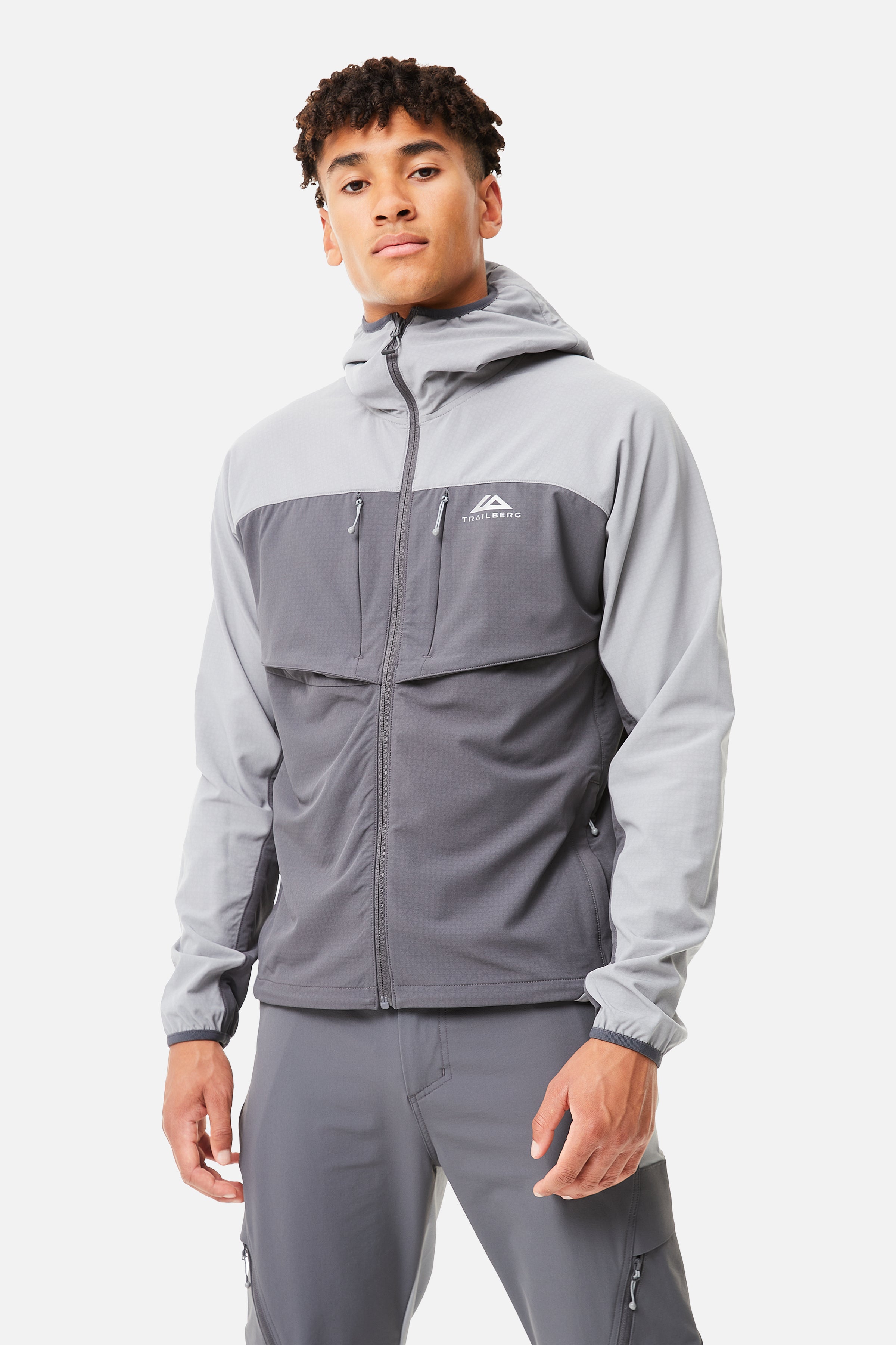 Grey tracksuit jacket best sale