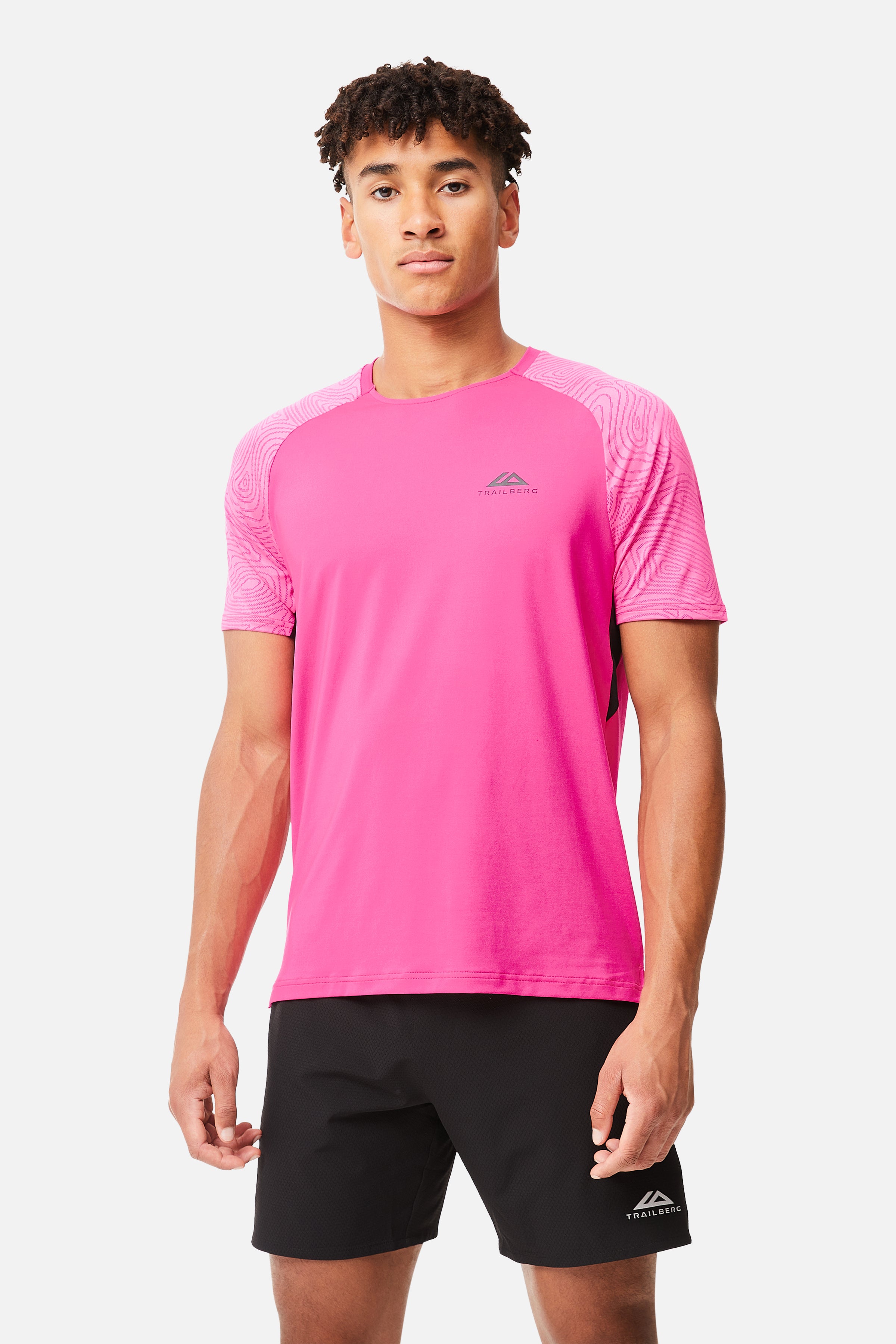 GEO TEE - HOT PINK