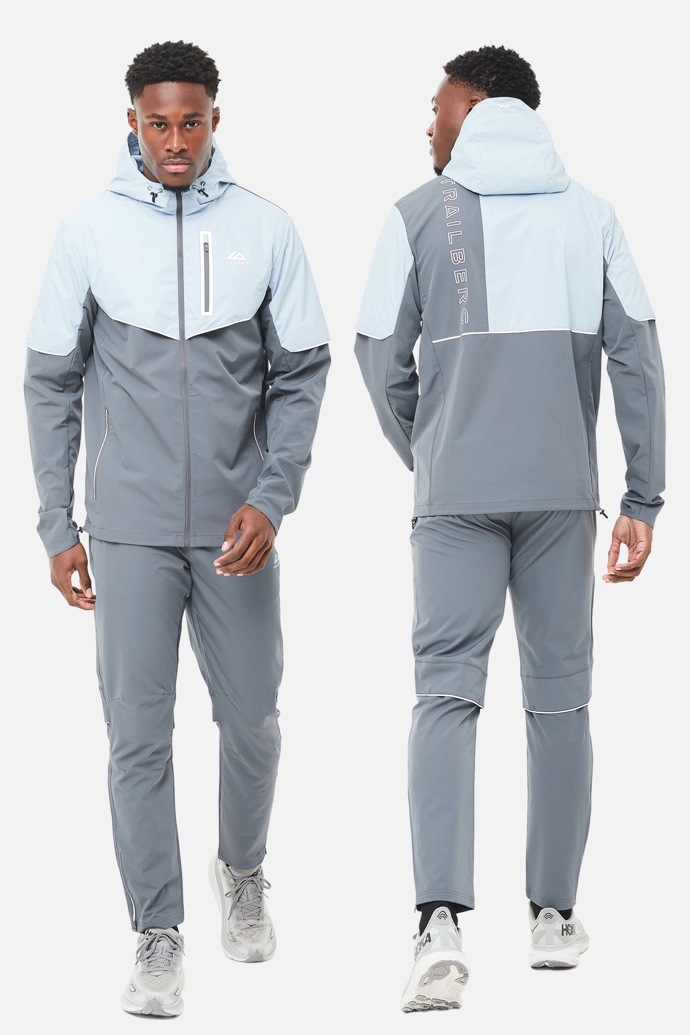 Grey and blue tracksuit on sale